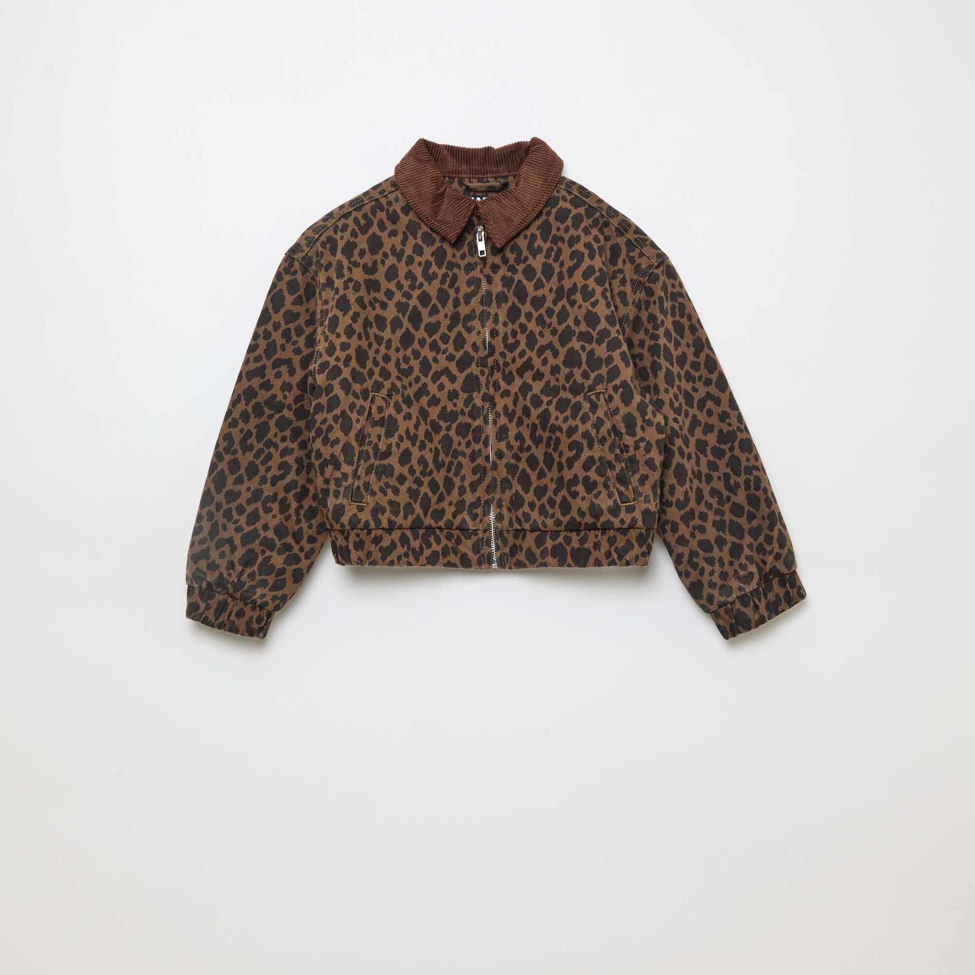 Denim Bomber Jacket BROWN
