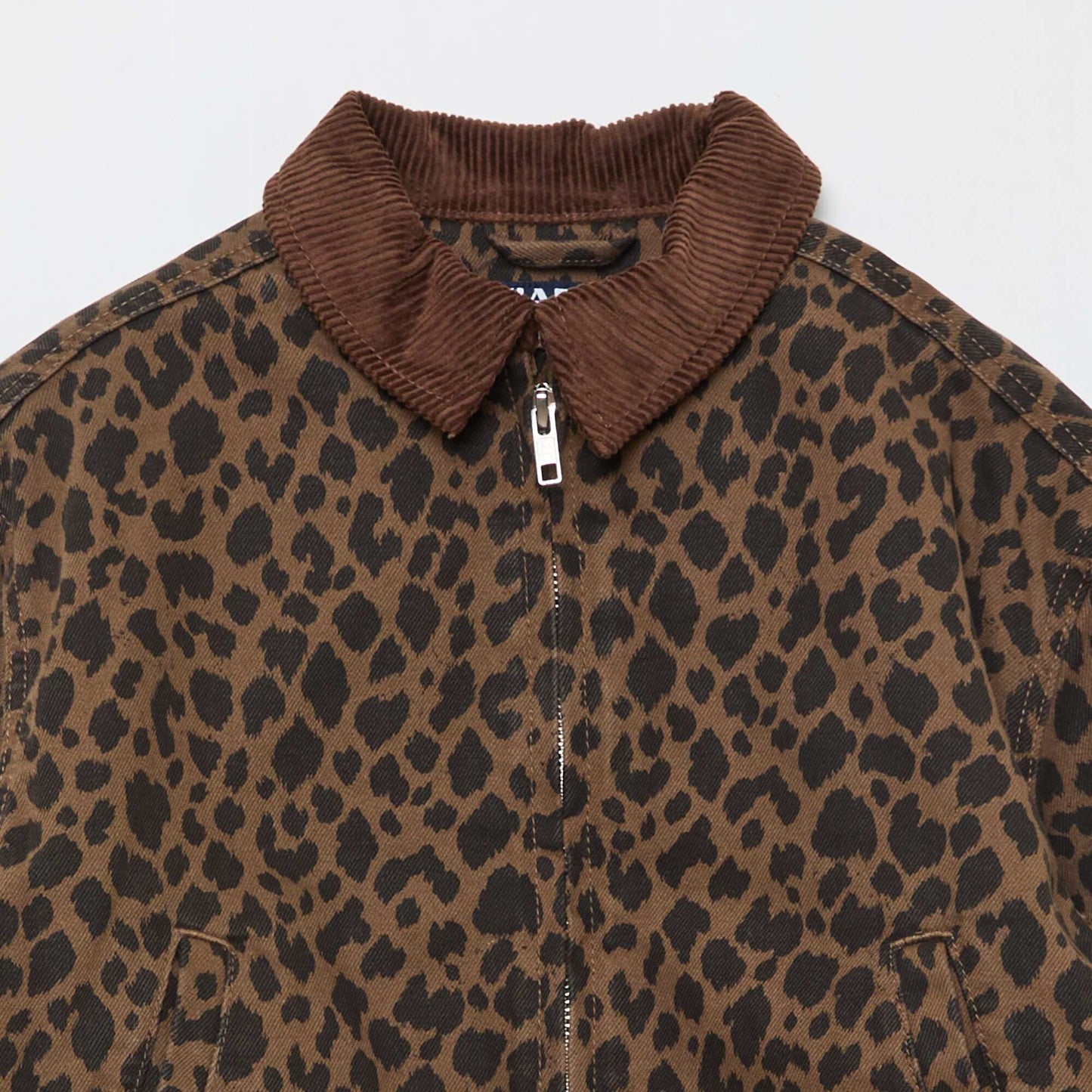 Denim Bomber Jacket BROWN