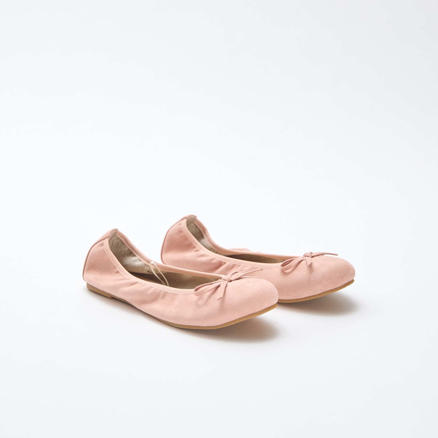 Plain Flat Ballerina Shoes BEIGE