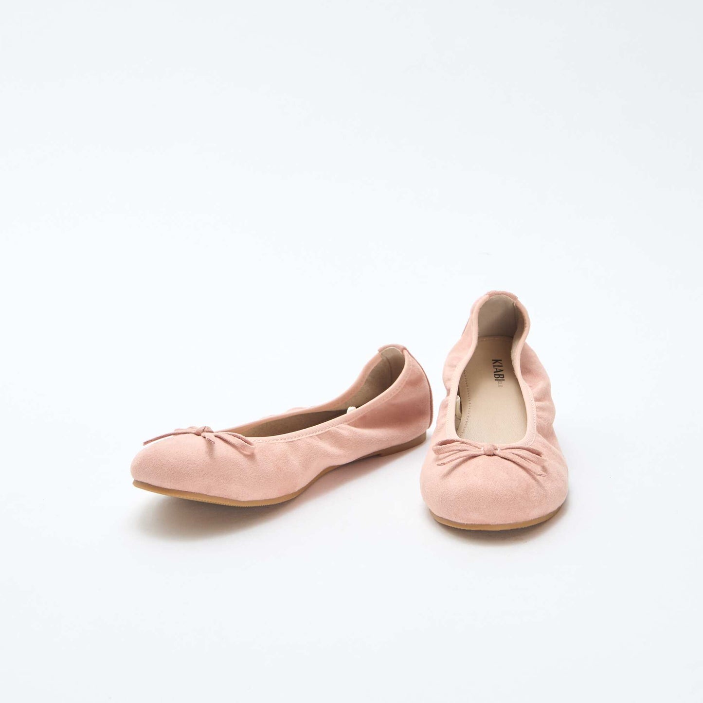 Plain Flat Ballerina Shoes BEIGE