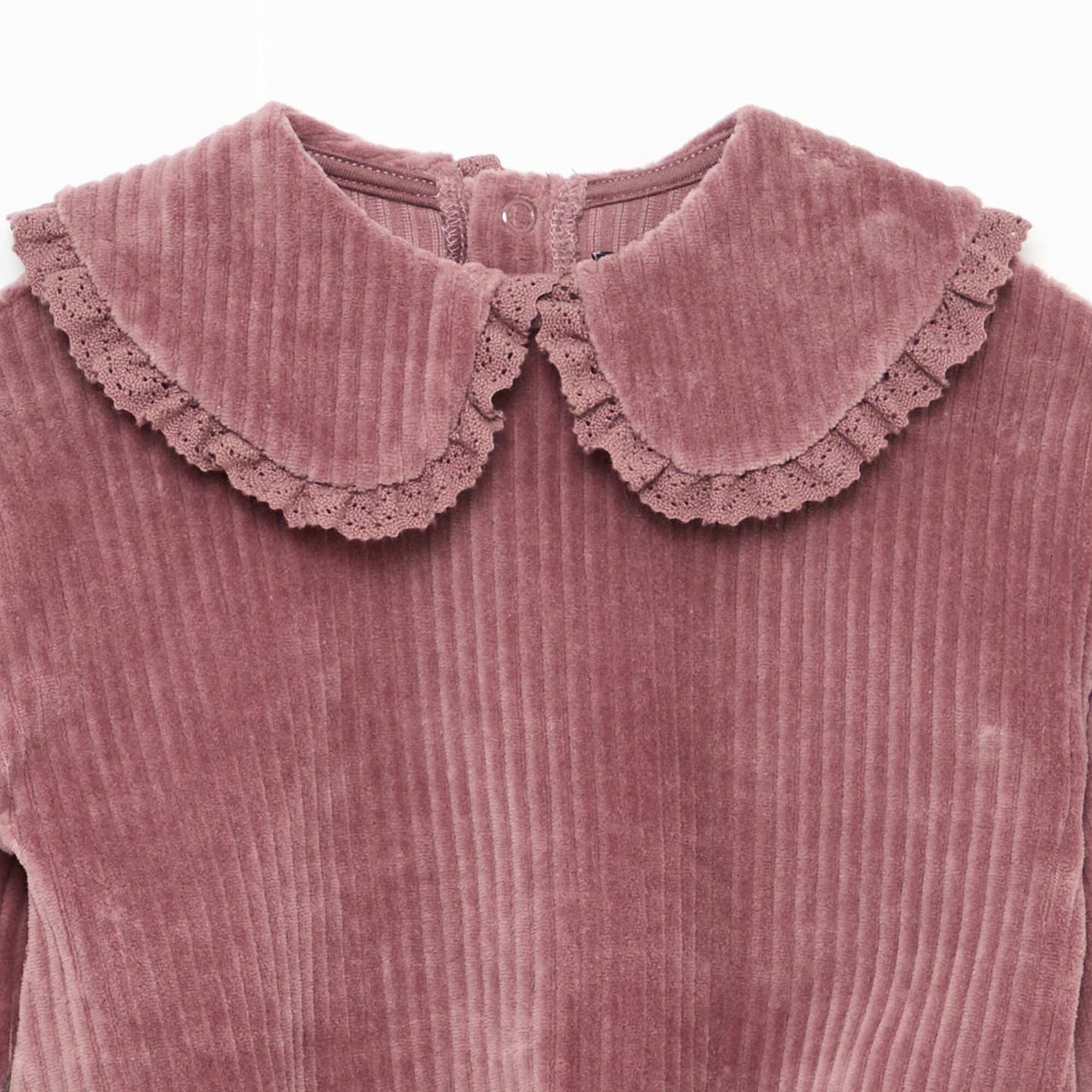 Corduroy Sweatshirt and Pants Set PURPLE