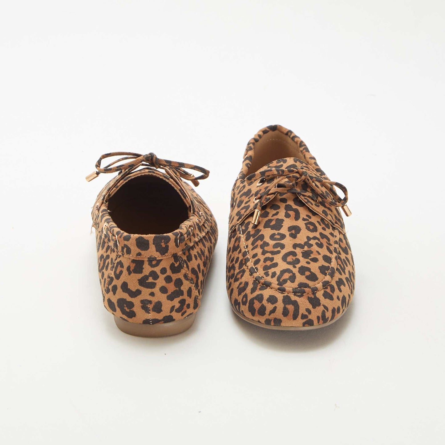 Leopard Print Boat Shoes BROWN