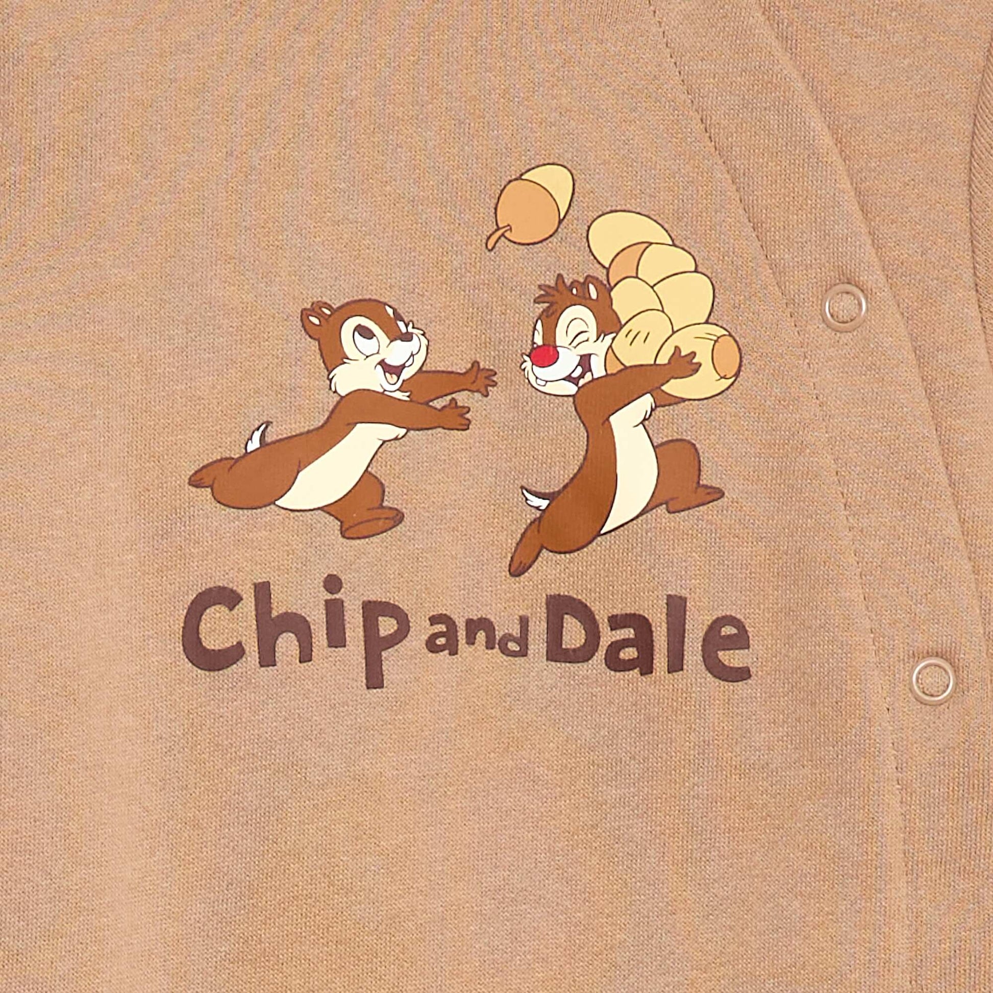 'Chip & Dale' Crossover Sleepsuit WHITE
