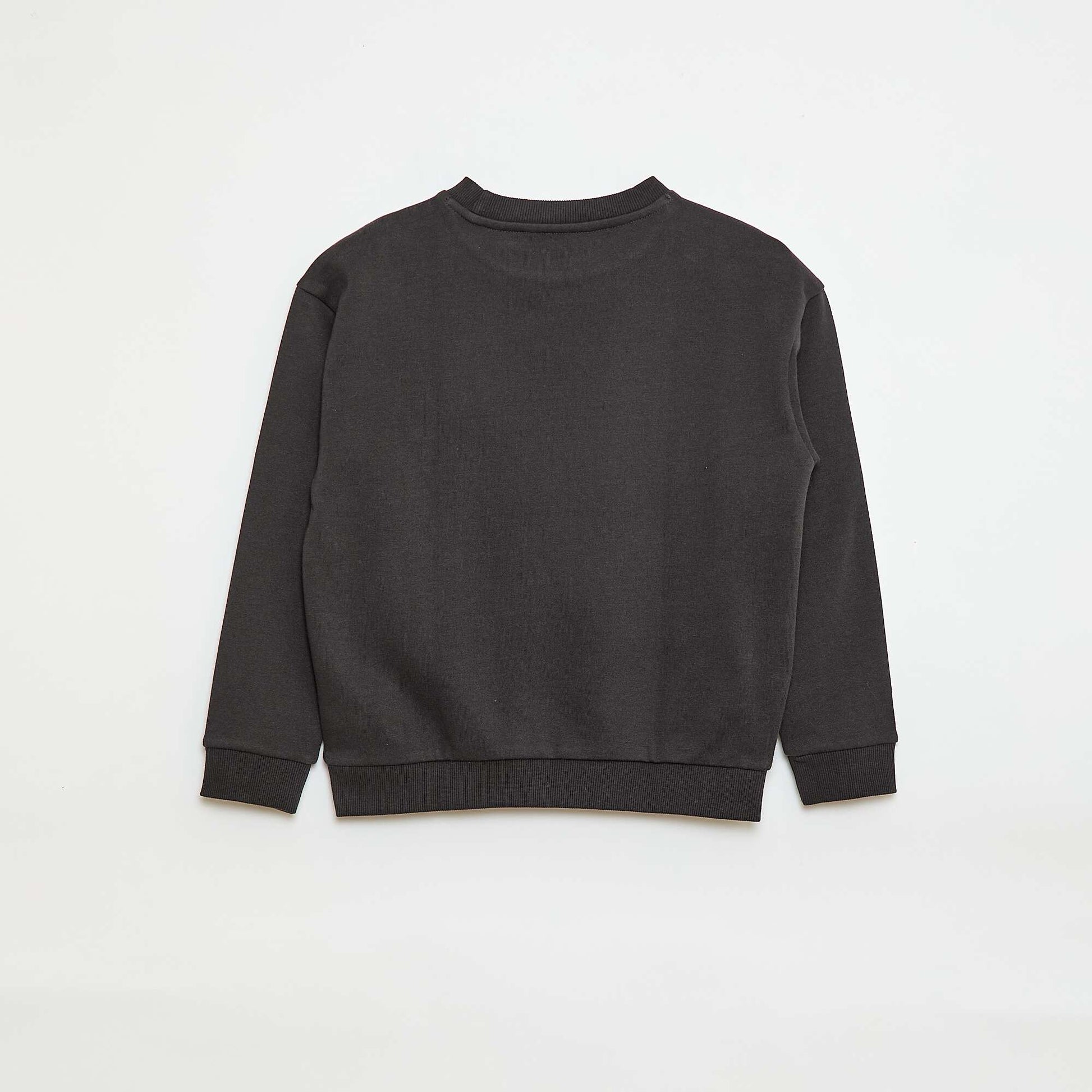 Brushed Fleece 'Donkey Kong' Print Sweatshirt GREY