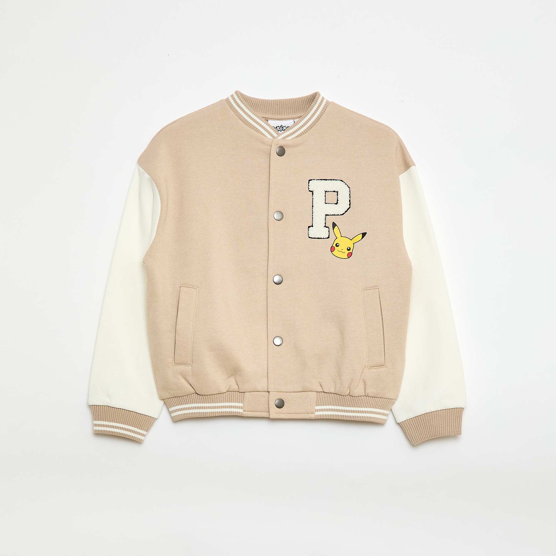 Pikachu 'Pokémon' American Style Jacket BEIGE