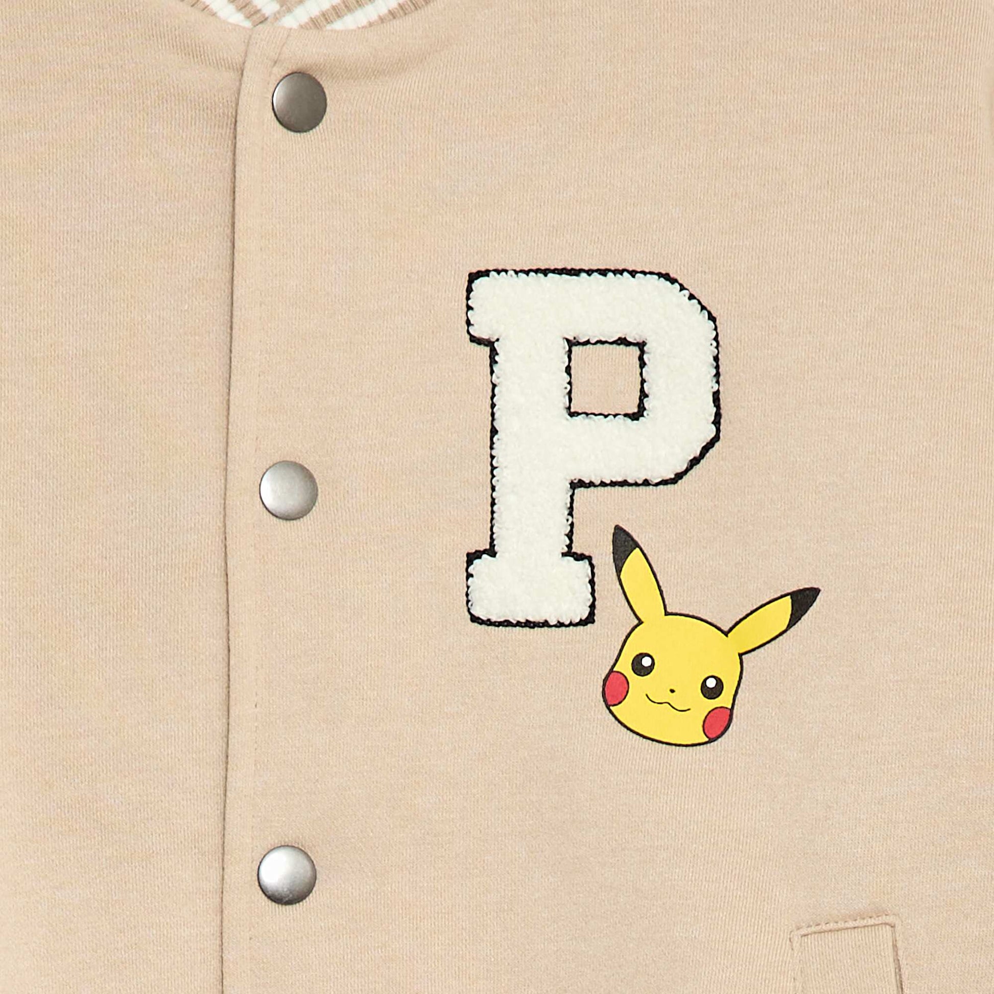 Pikachu 'Pokémon' American Style Jacket BEIGE