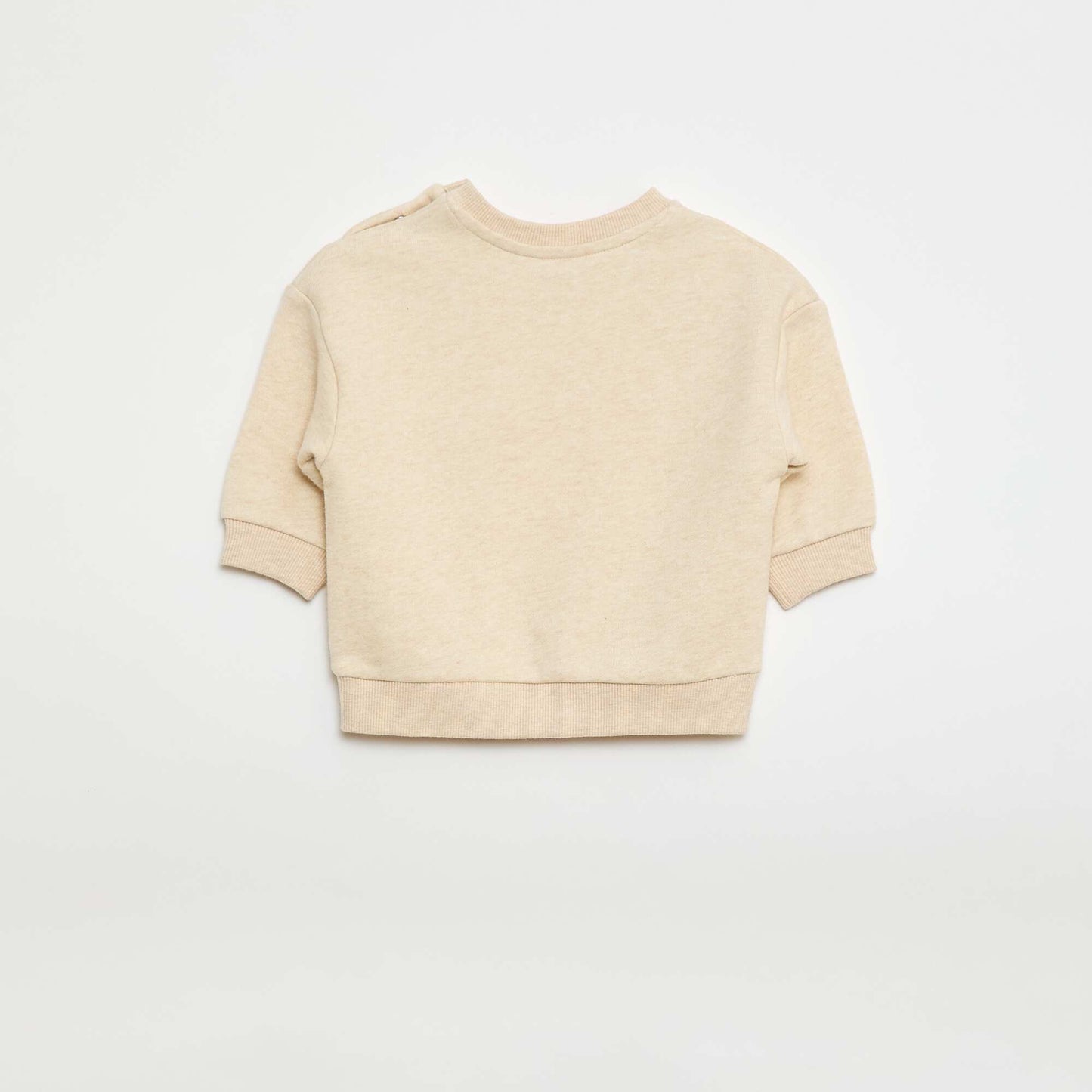 Marled French Terry Sweatshirt BEIGE