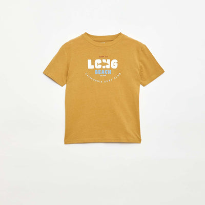 Printed Short-Sleeve T-Shirt YELLOW