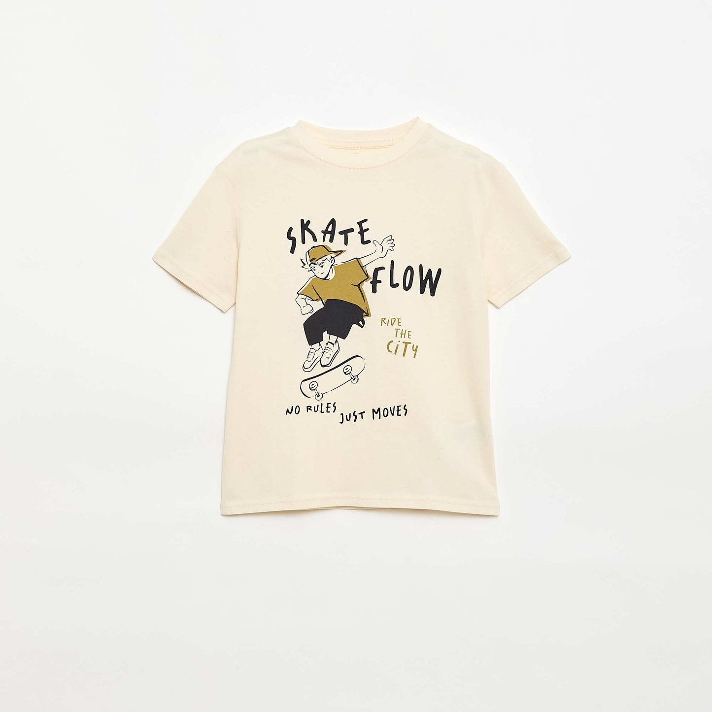 Printed Short-Sleeve T-Shirt WHITE