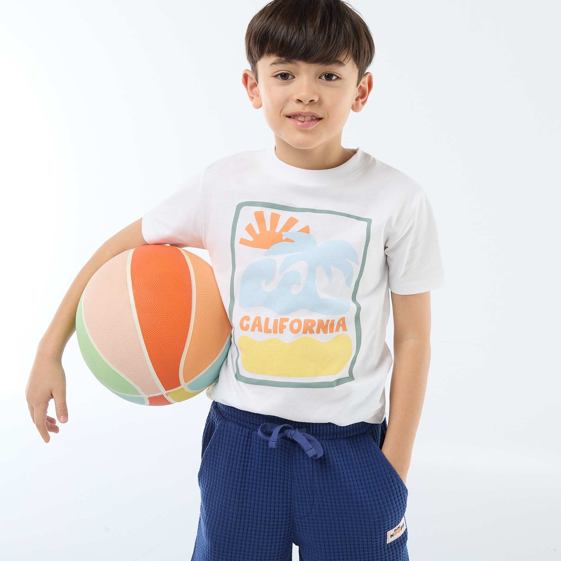 Printed Short-Sleeve T-Shirt WHITE
