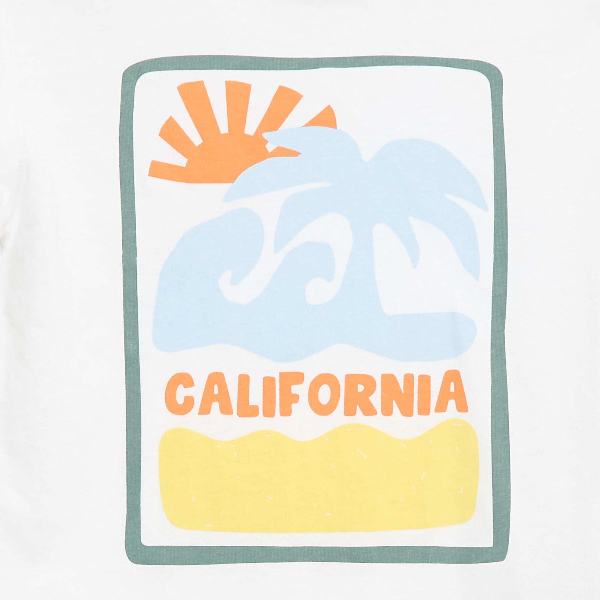 Printed Short-Sleeve T-Shirt WHITE