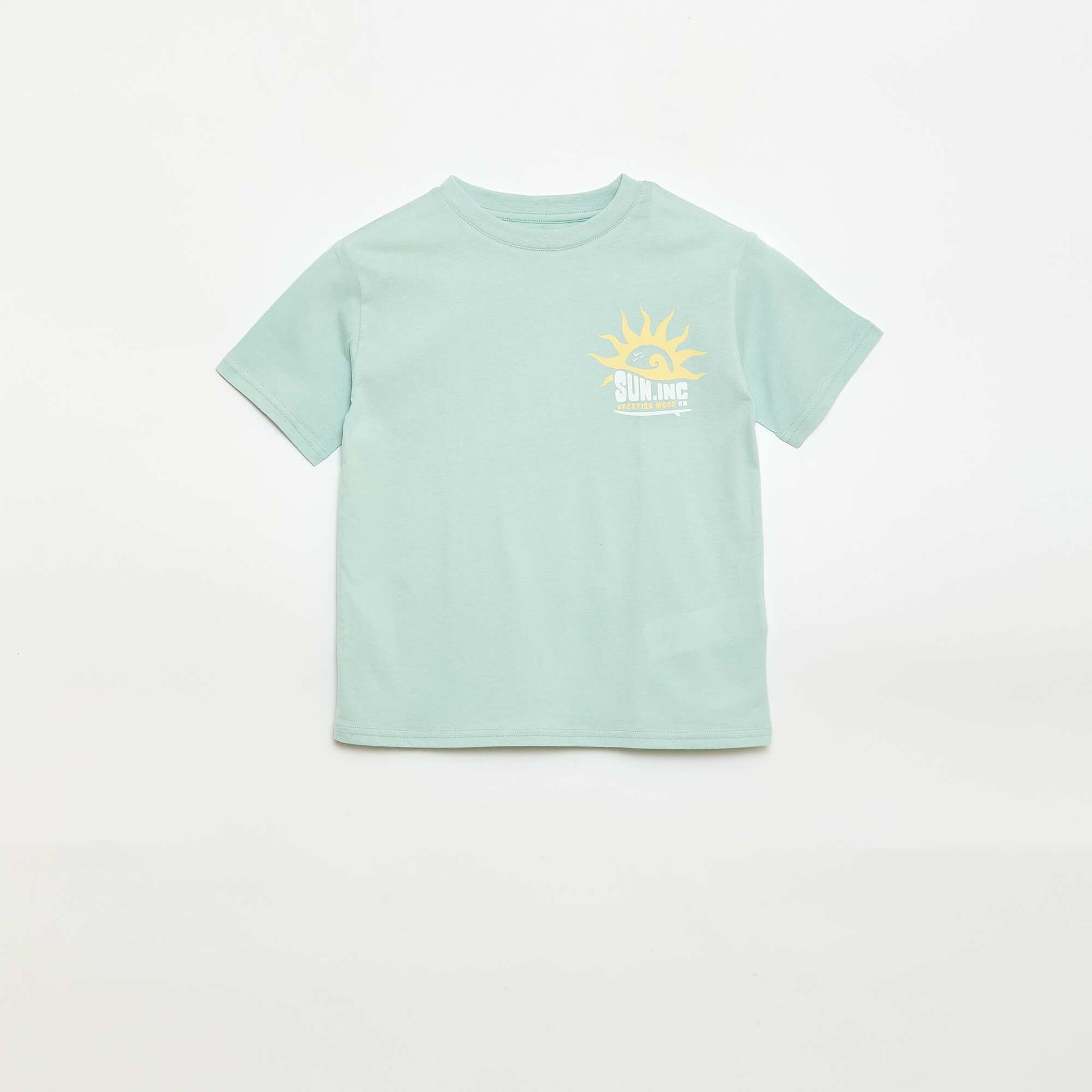 Printed Short-Sleeved T-Shirt GREEN