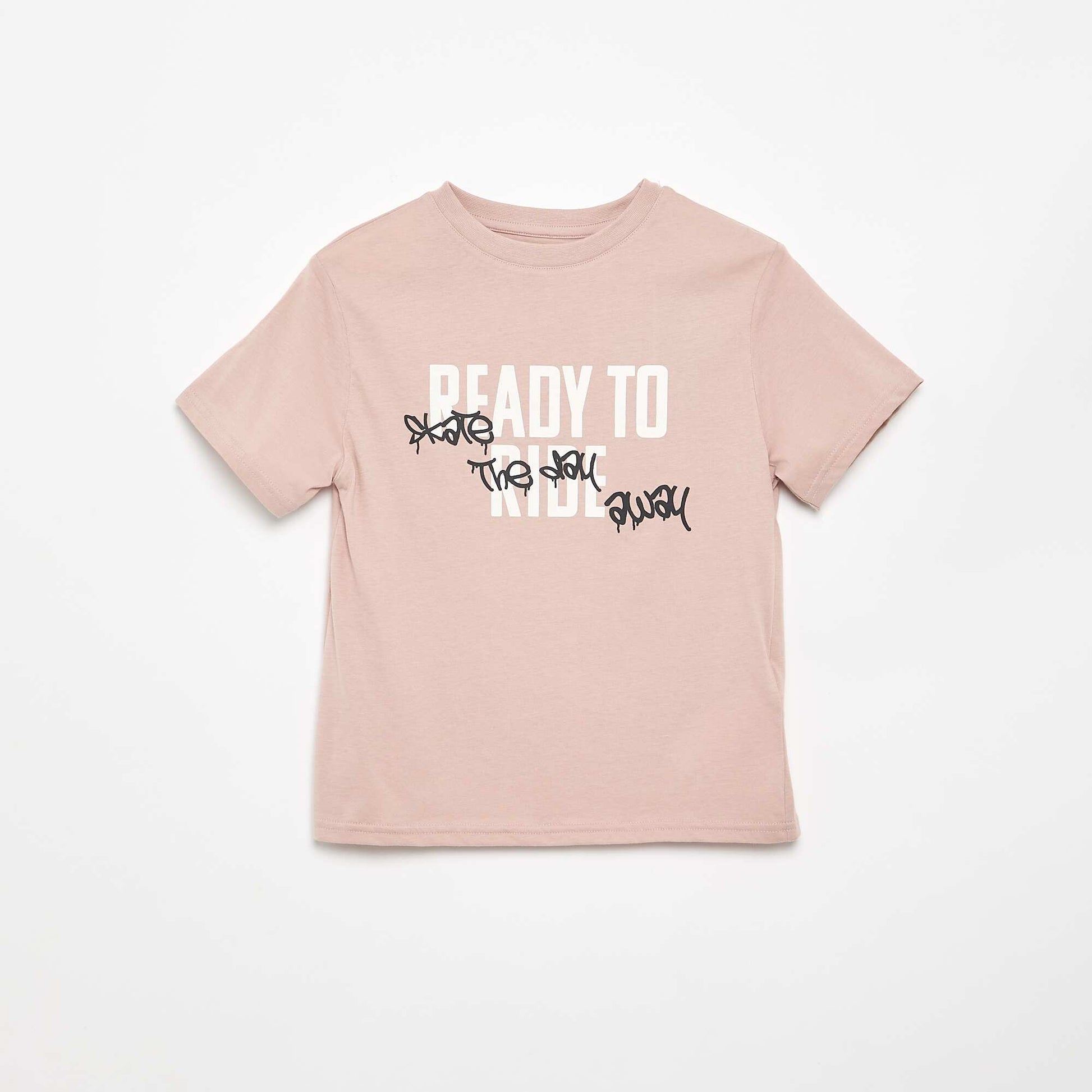 Printed Short-Sleeve T-Shirt MAUVE / LILAC