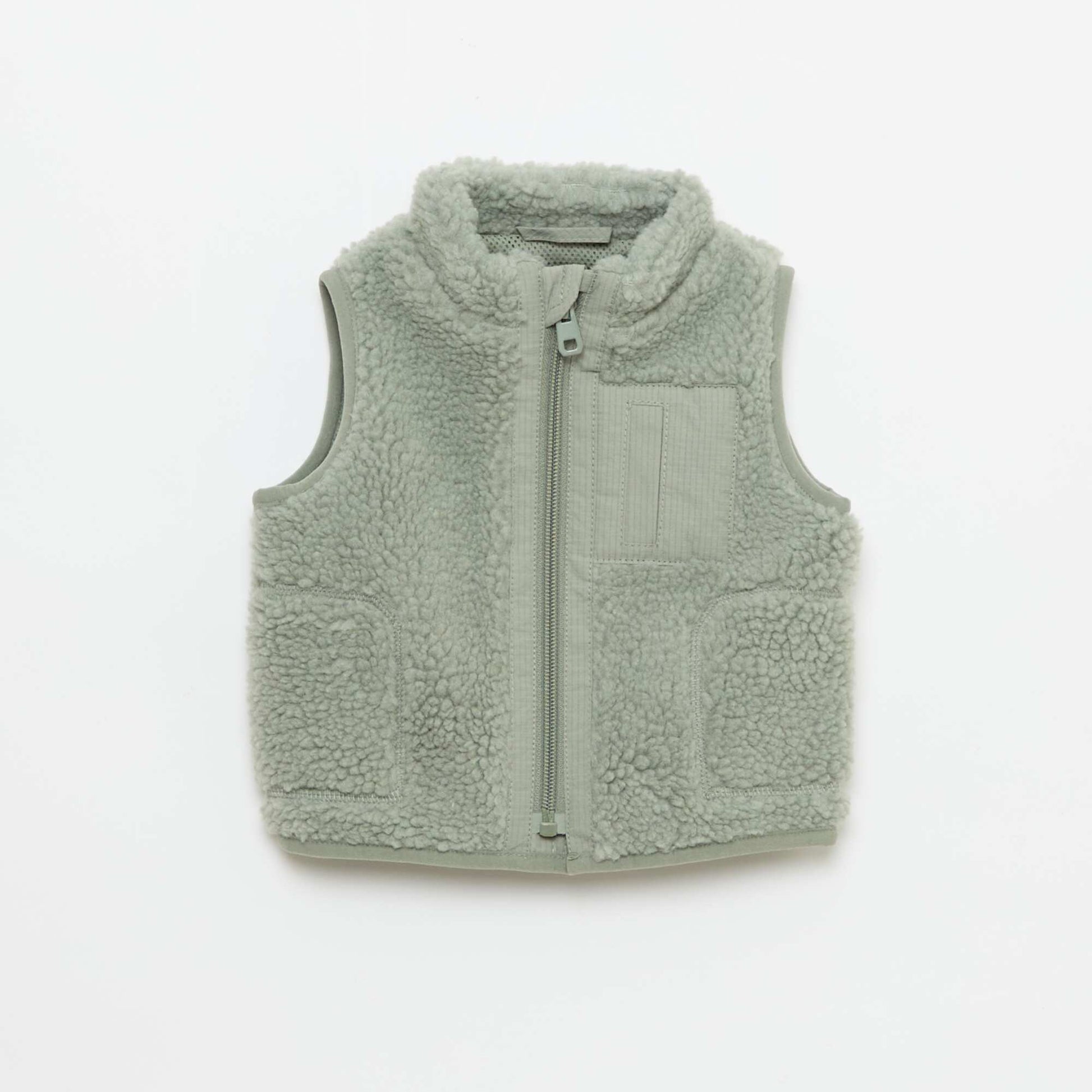 Sleeveless Fleece Vest GREEN