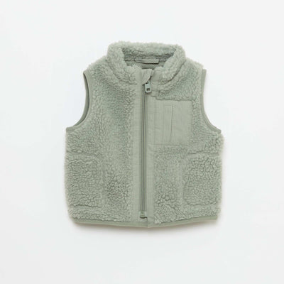 Sleeveless Fleece Vest GREEN