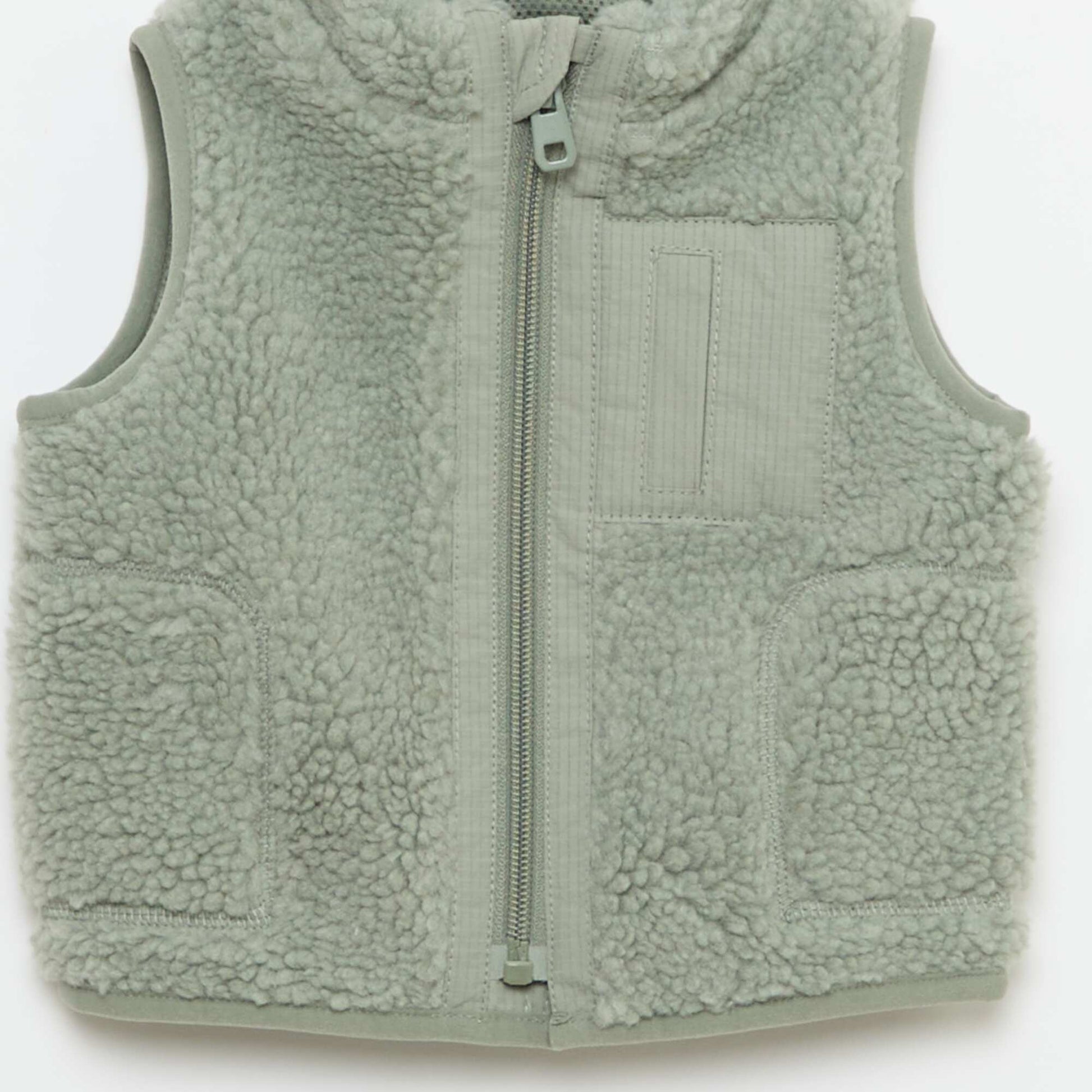 Sleeveless Fleece Vest GREEN