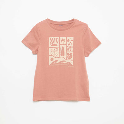 Printed Message T-Shirt RED