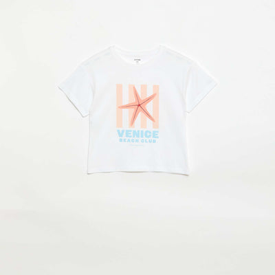 Fantasy Print T-Shirt ORANGE