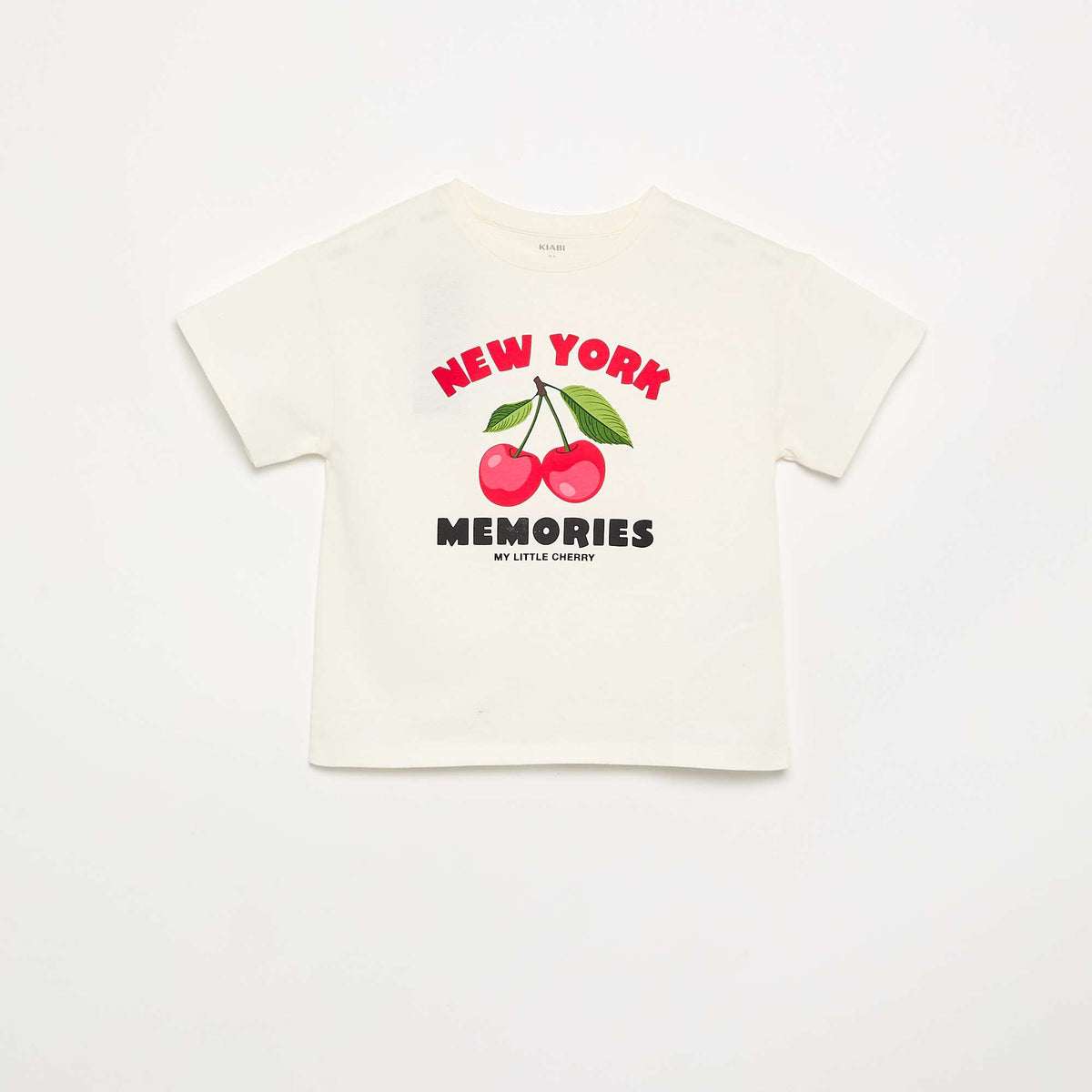 Fun print T-shirt WHITE