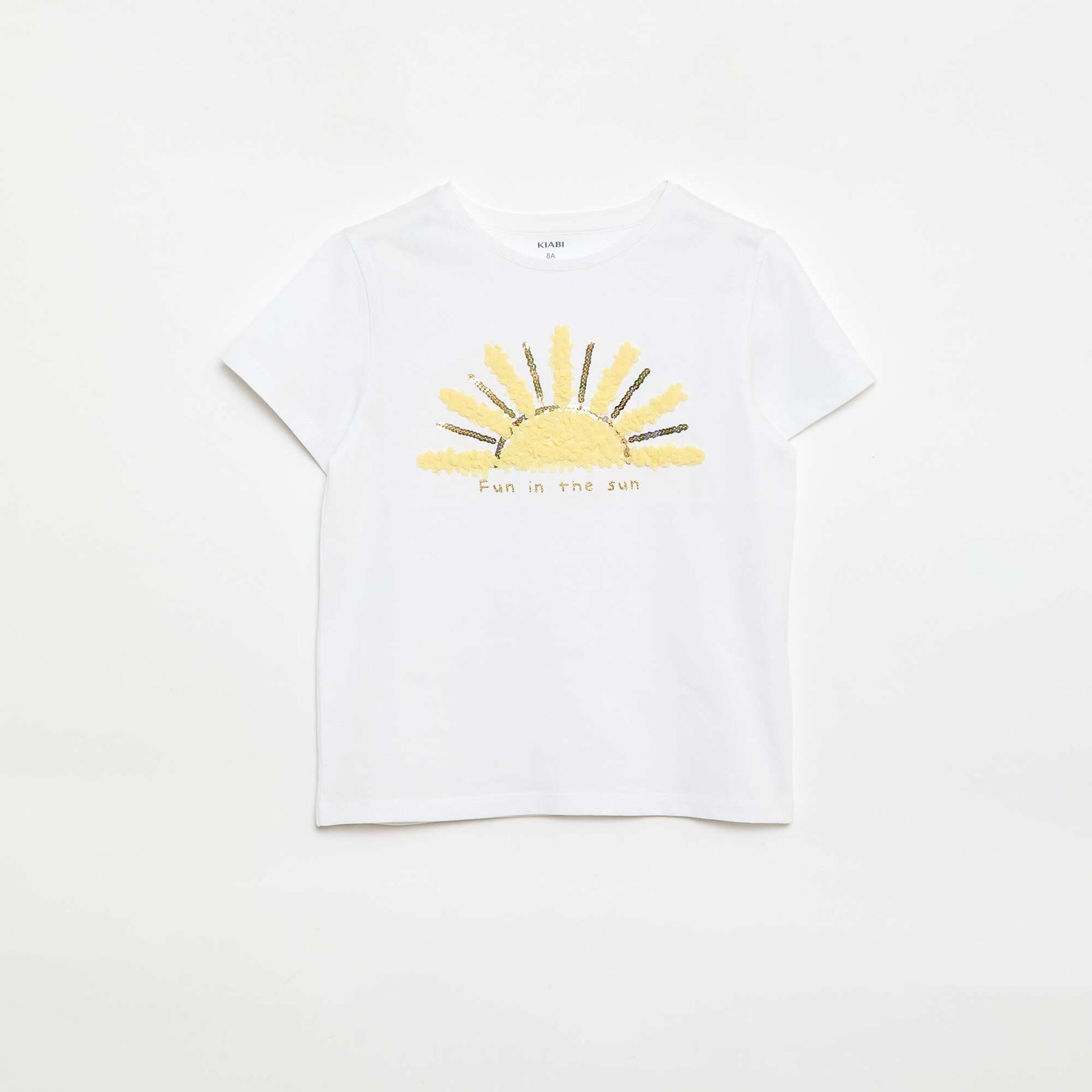Short-sleeved T-shirt with design WHITE