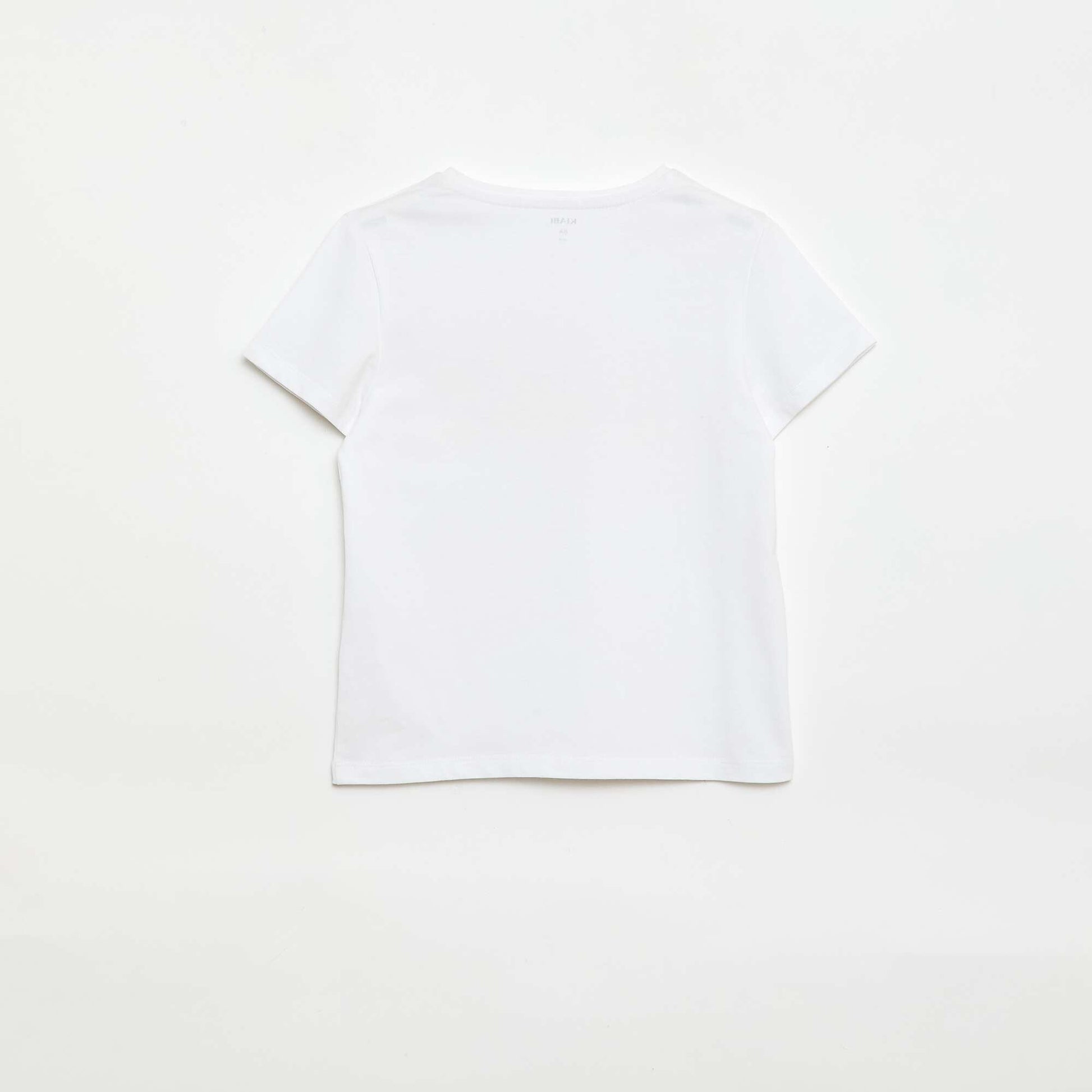 Short-sleeved T-shirt with design WHITE