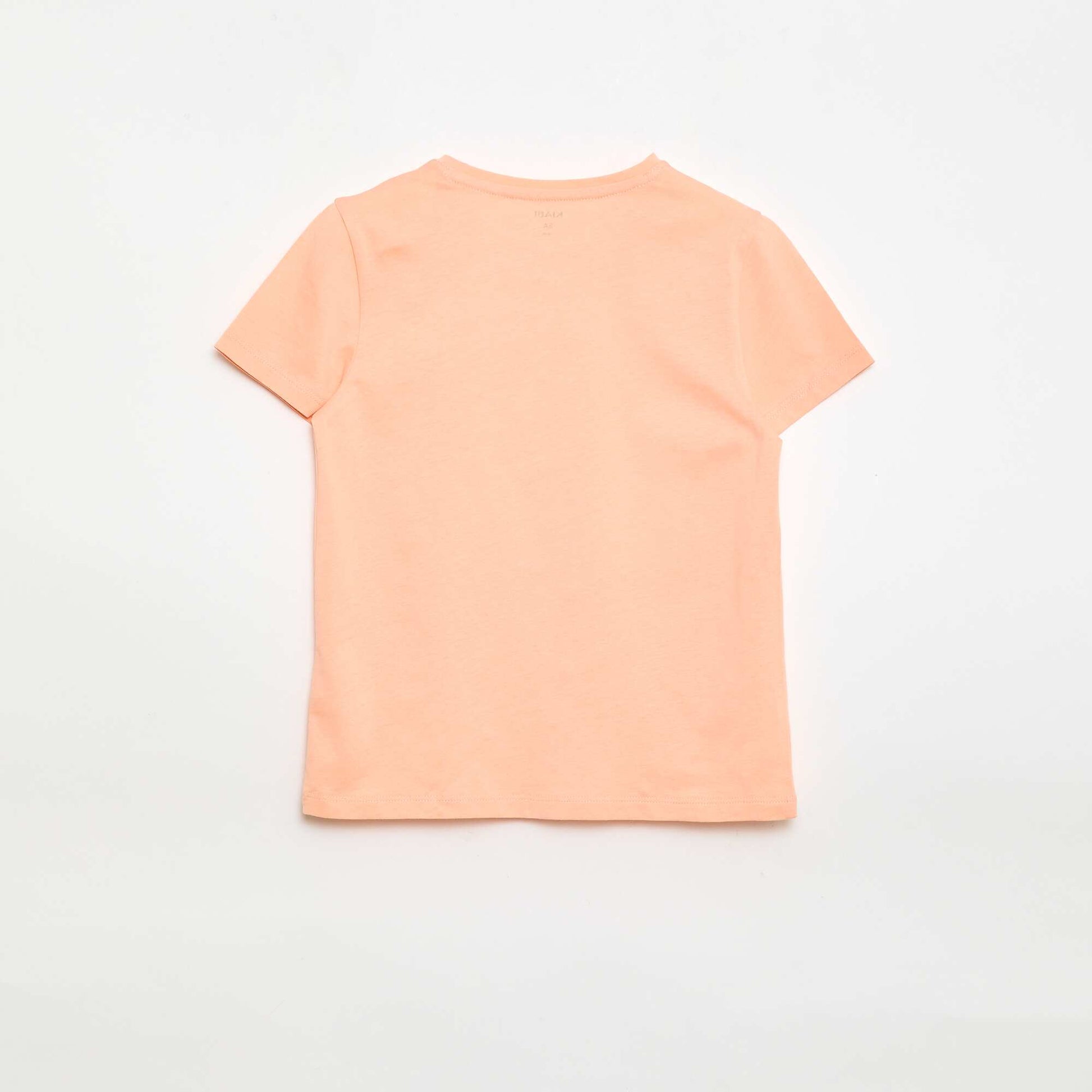 Short-sleeved T-shirt with design ORANGE