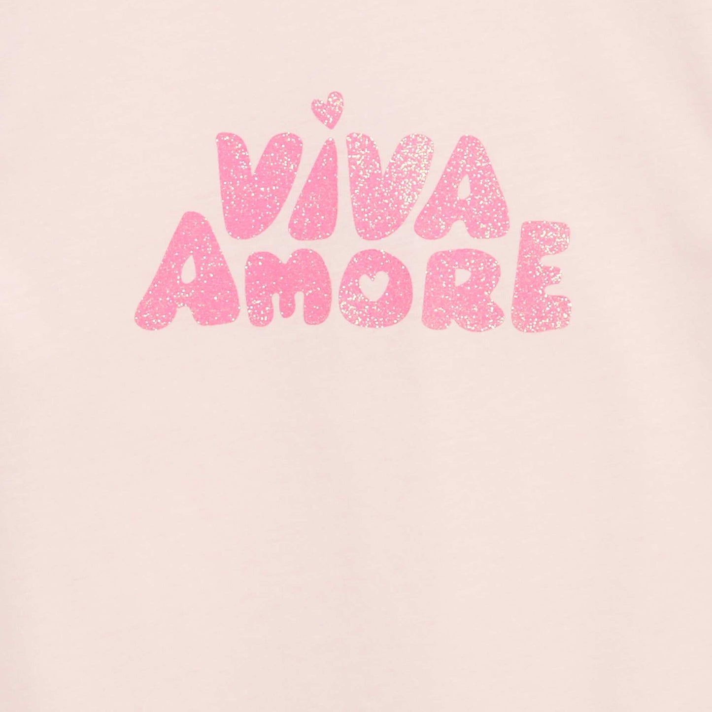Short-Sleeved T-Shirt with Sequin Design PINK