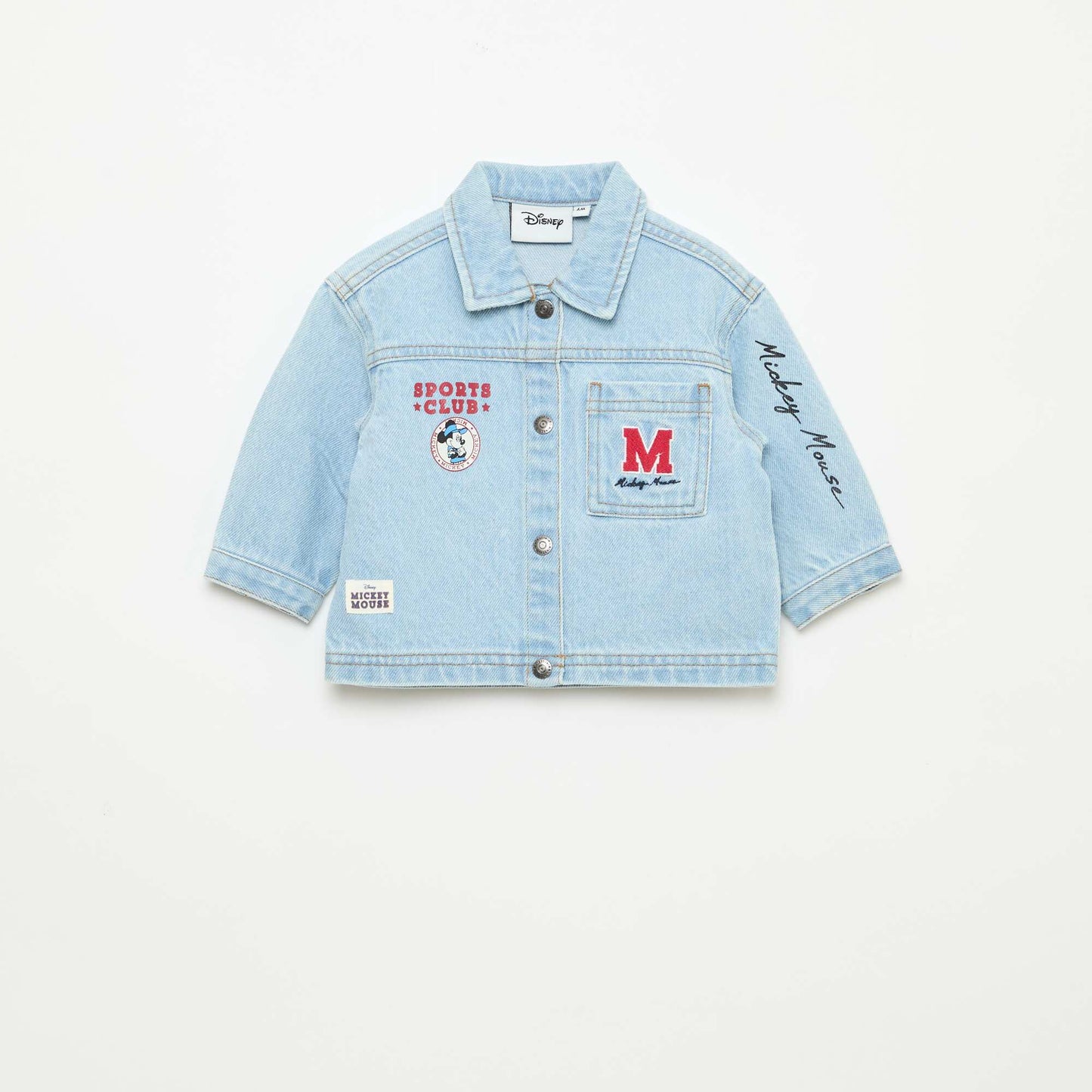 Printed 'Disney' Denim Jacket BLUE