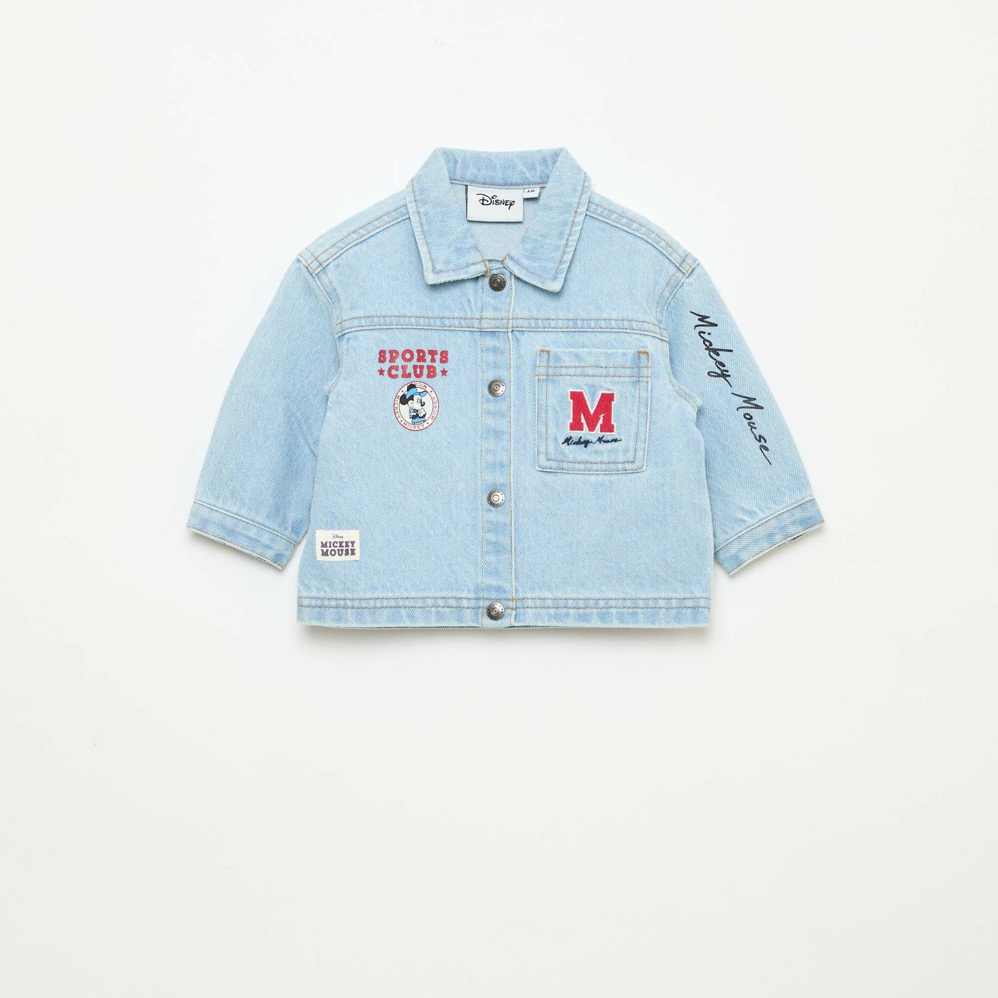 Printed 'Disney' Denim Jacket BLUE