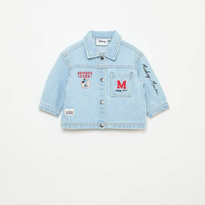 Printed 'Disney' Denim Jacket BLUE