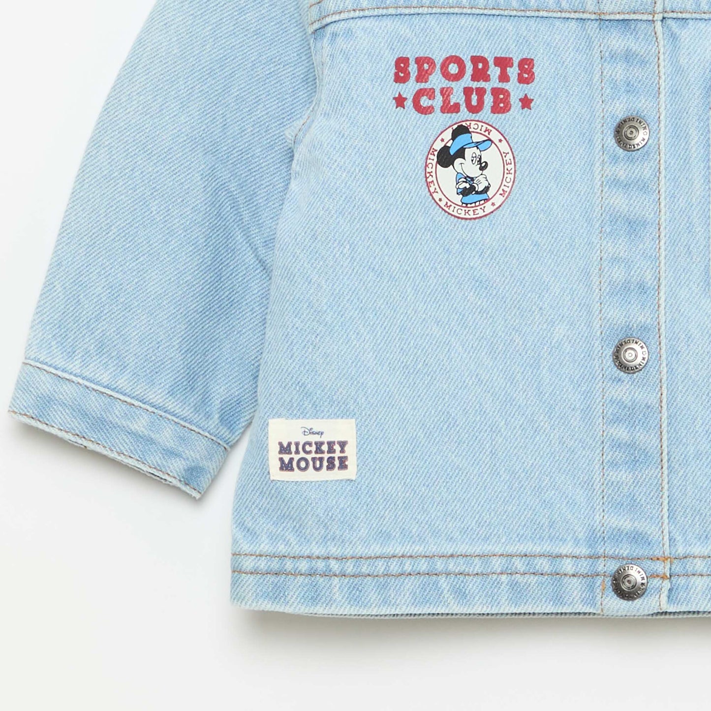 Printed 'Disney' Denim Jacket BLUE