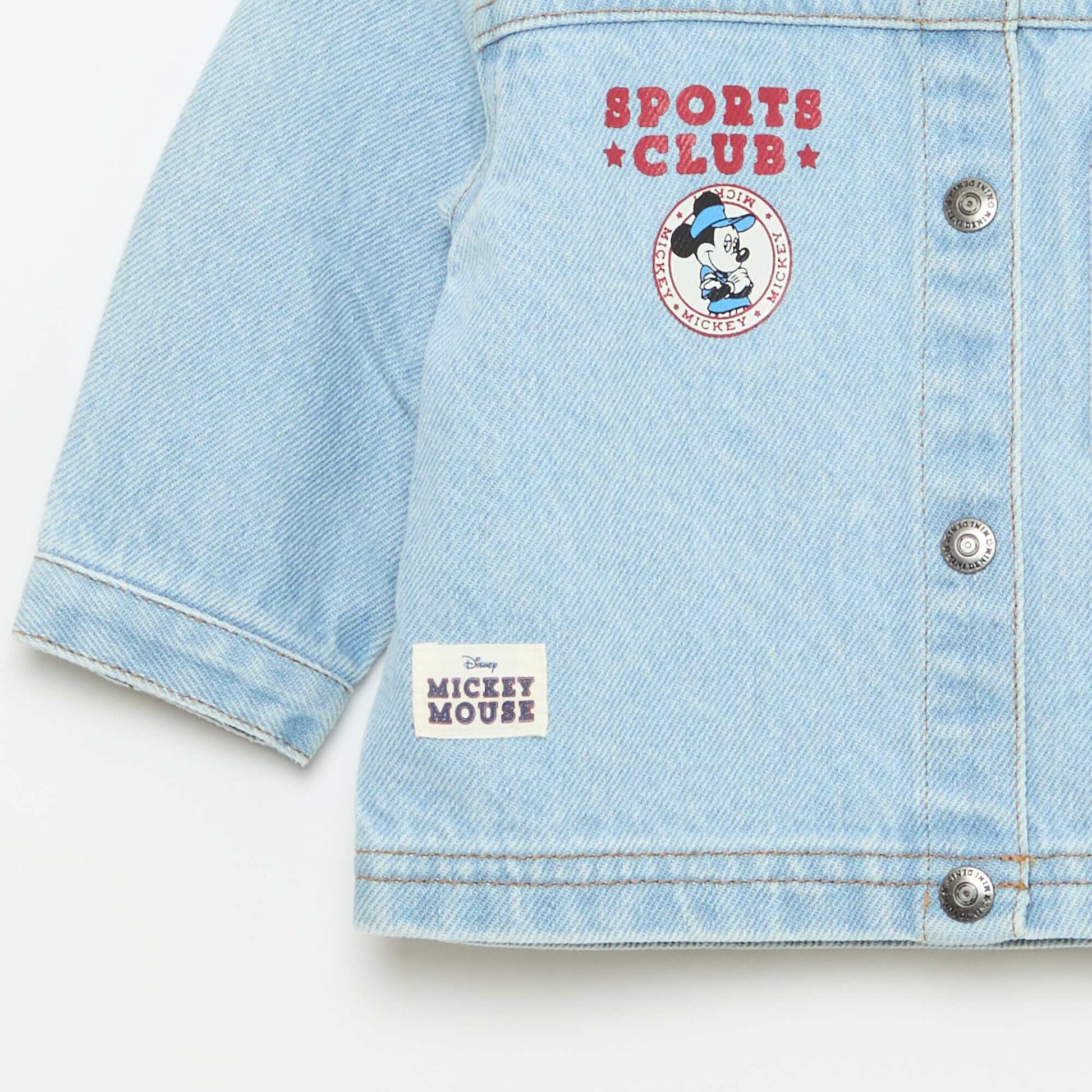 Printed 'Disney' Denim Jacket BLUE