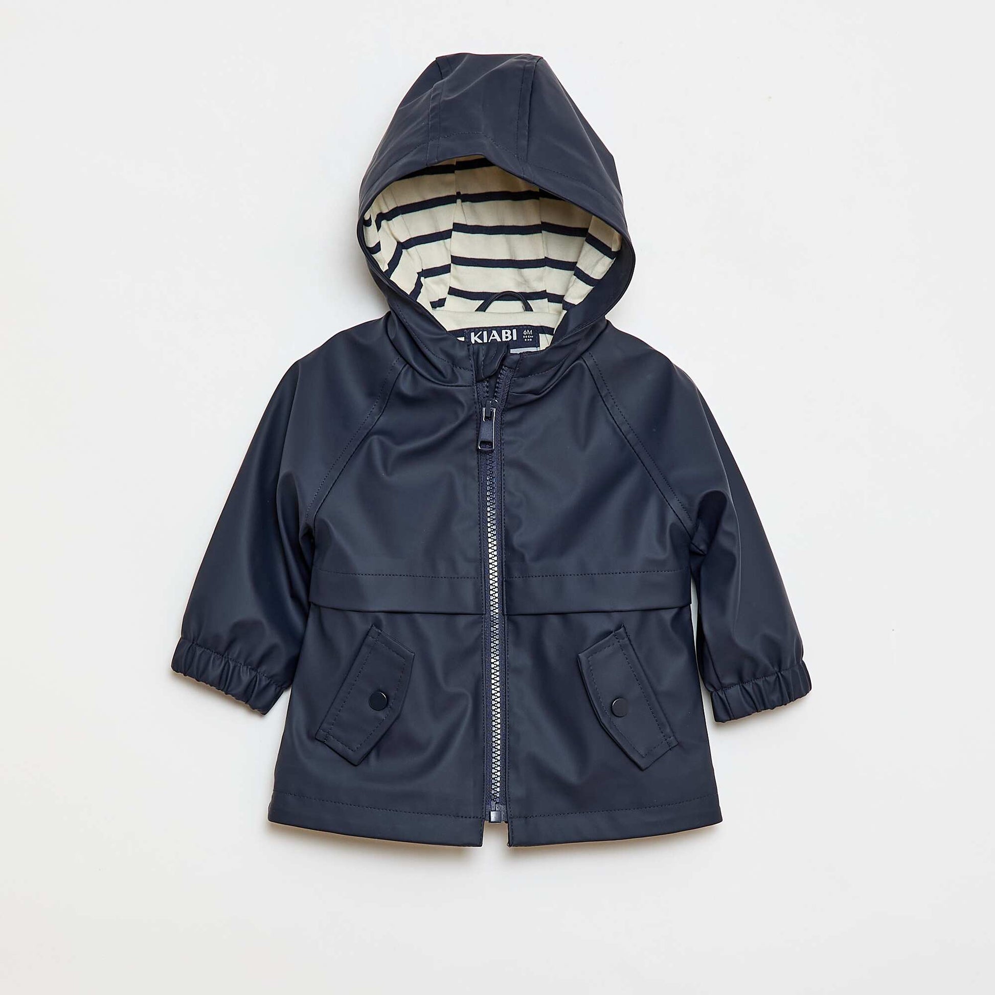 Water-Repellent Hooded Parka BLUE