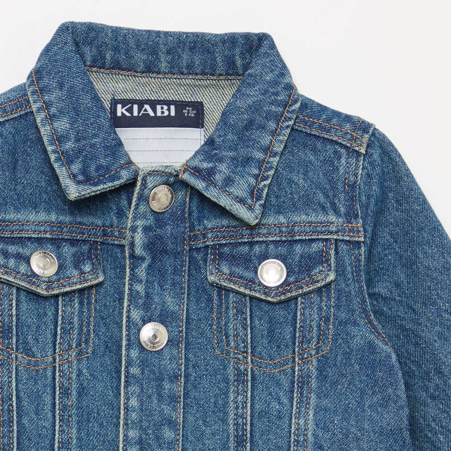 Denim Jacket with Snap Fastening BLUE