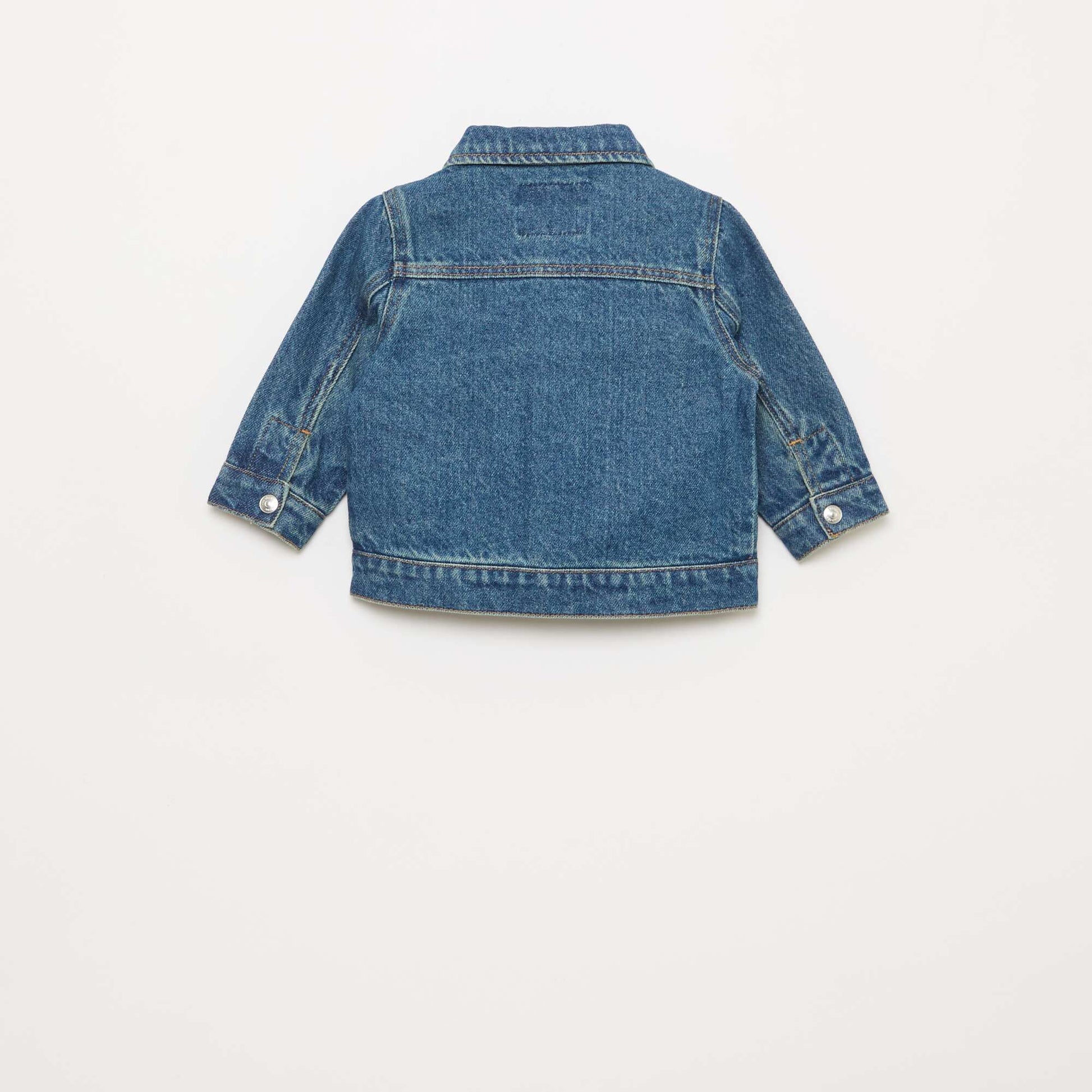Denim Jacket with Snap Fastening BLUE