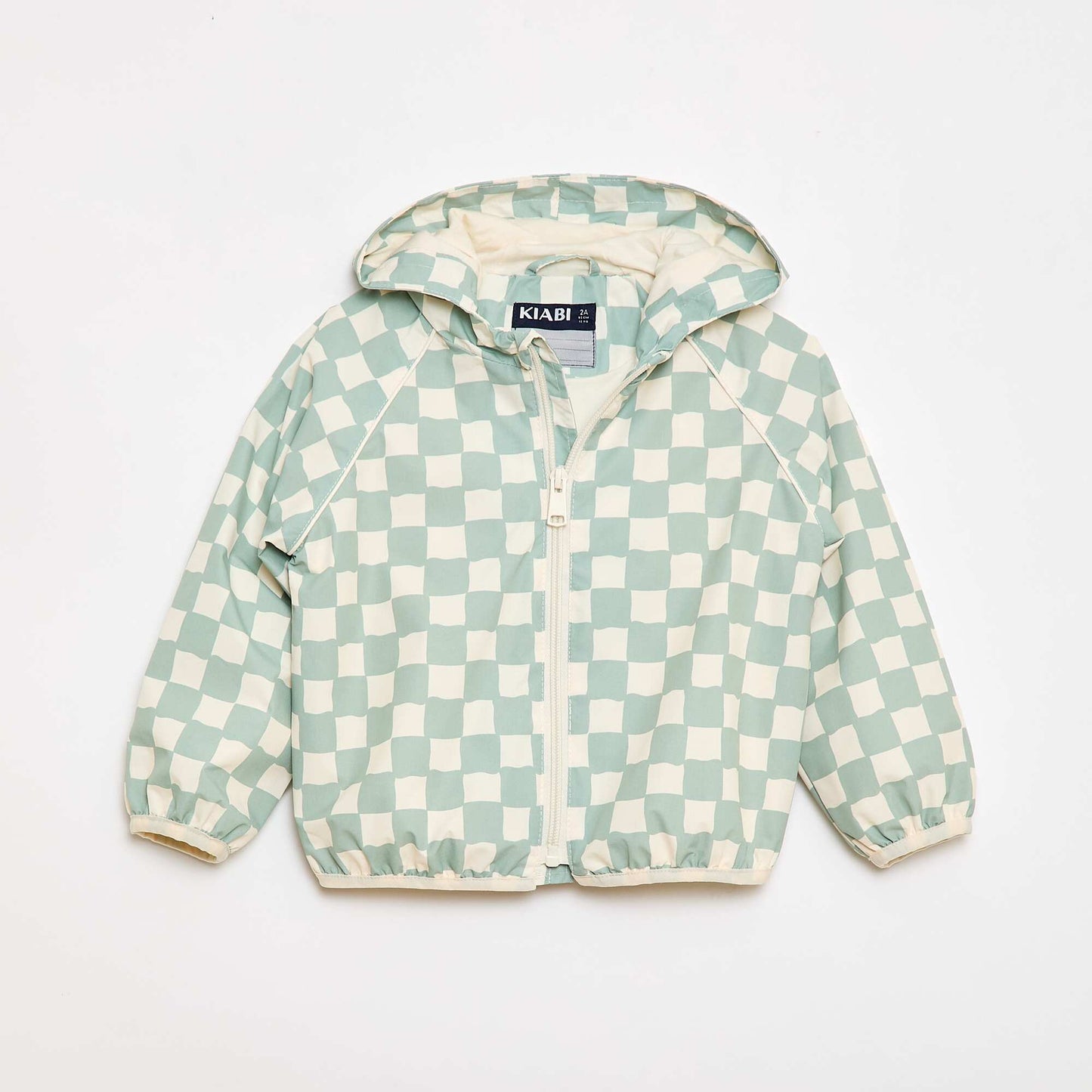 All-Over Print Hooded Windbreaker GREEN