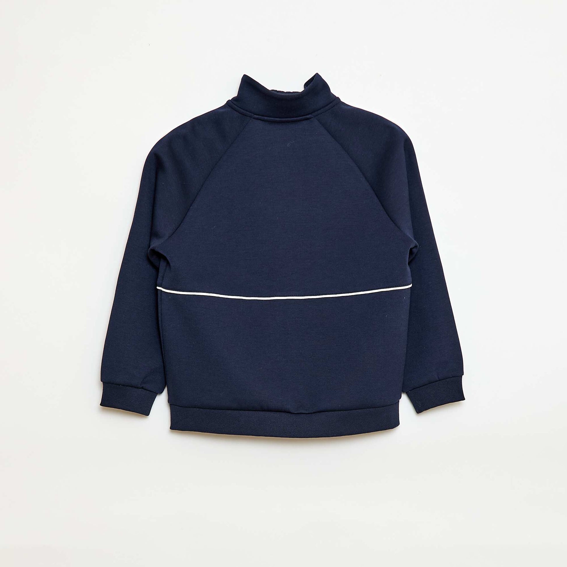 Sweatshirt with Zip Opening BLUE