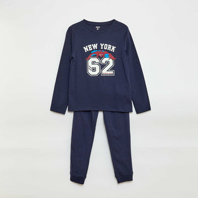 Marvel 'Spider-Man' Long Pajama Set - 2 Piece BLUE