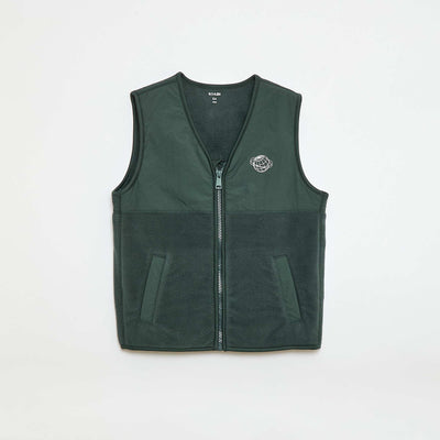 Sleeveless Fleece Vest GREEN