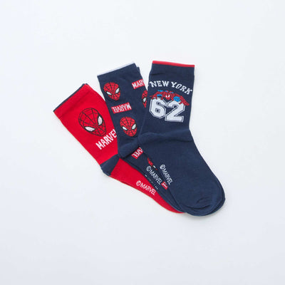 3-Pack of 'Spiderman' Socks BLUE