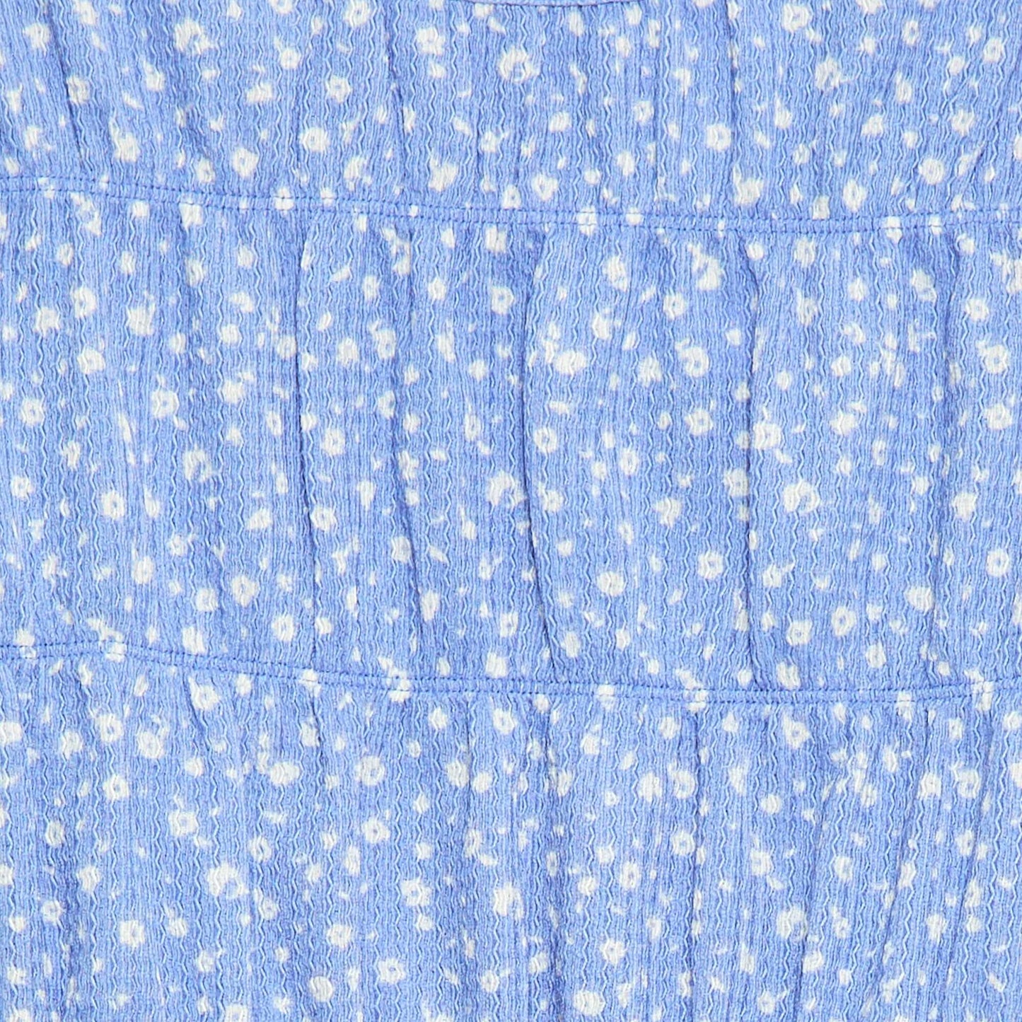Crepe Knit Patterned Blouse BLUE