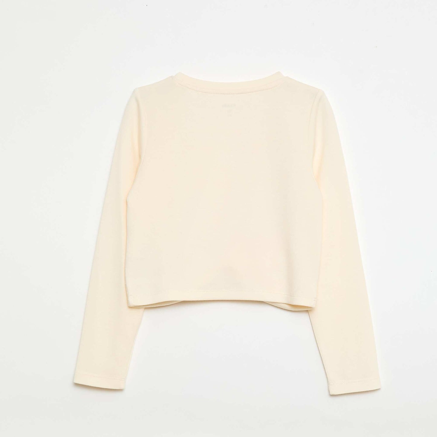 Long-sleeved Cropped Top WHITE