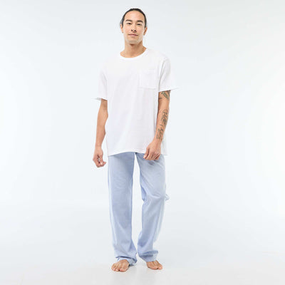 Poplin Long Pyjama Set - 2 pieces BLUE