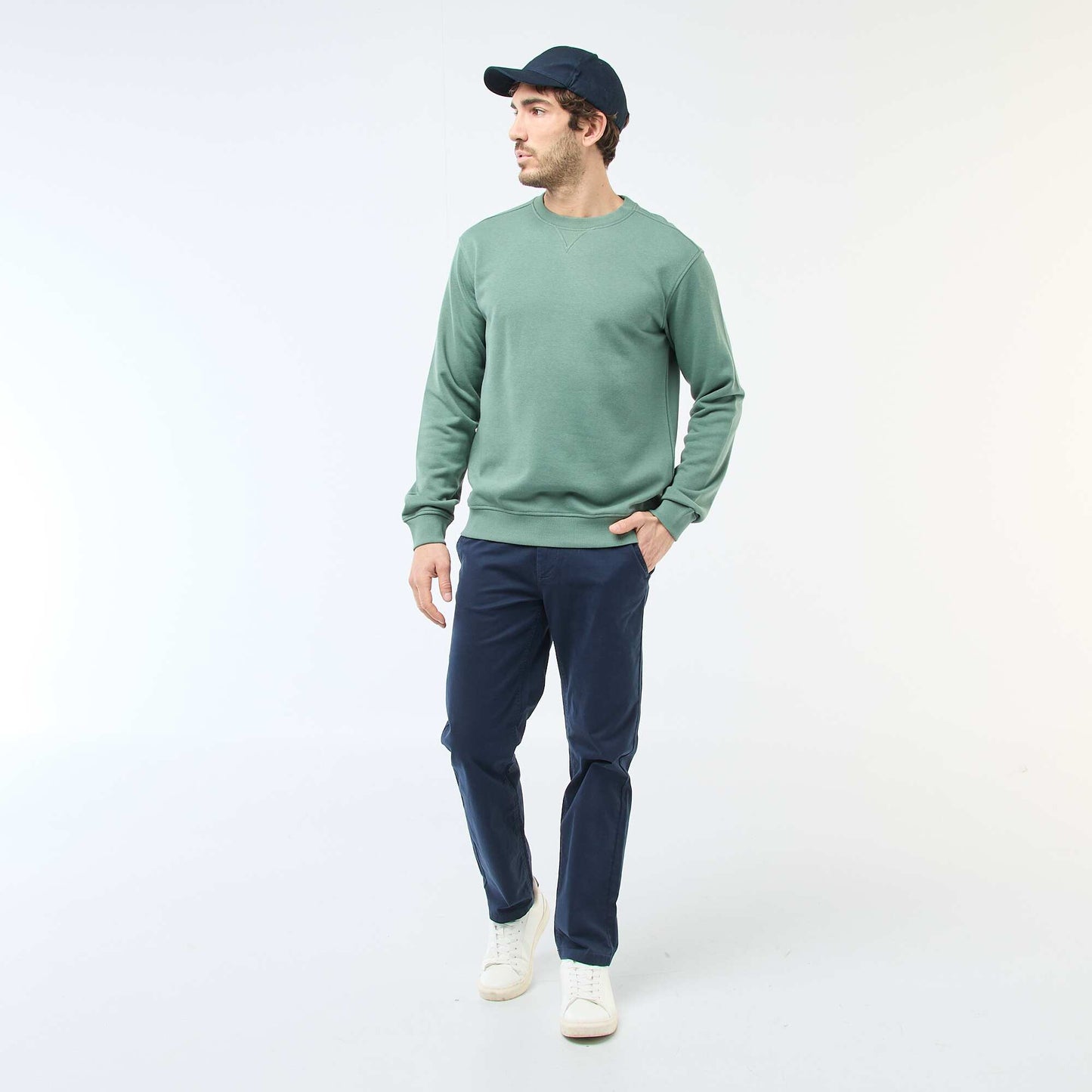 Regular French Terry Sweatshirt GREEN