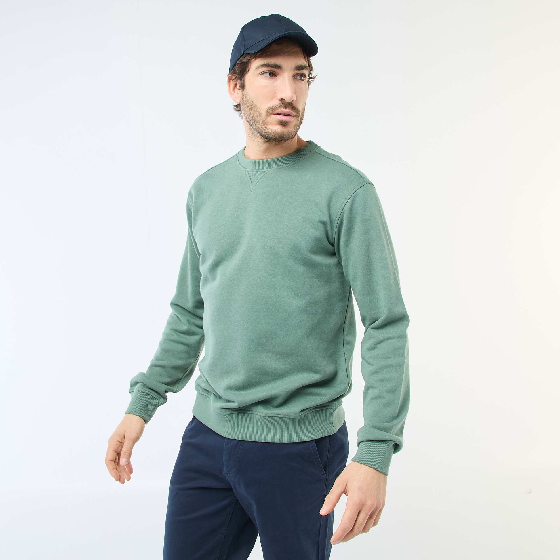 Regular French Terry Sweatshirt GREEN