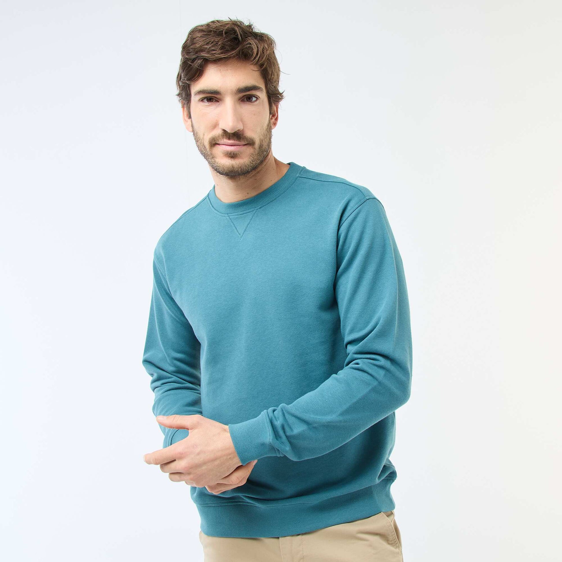 Regular Fit French Terry Sweatshirt BLUE