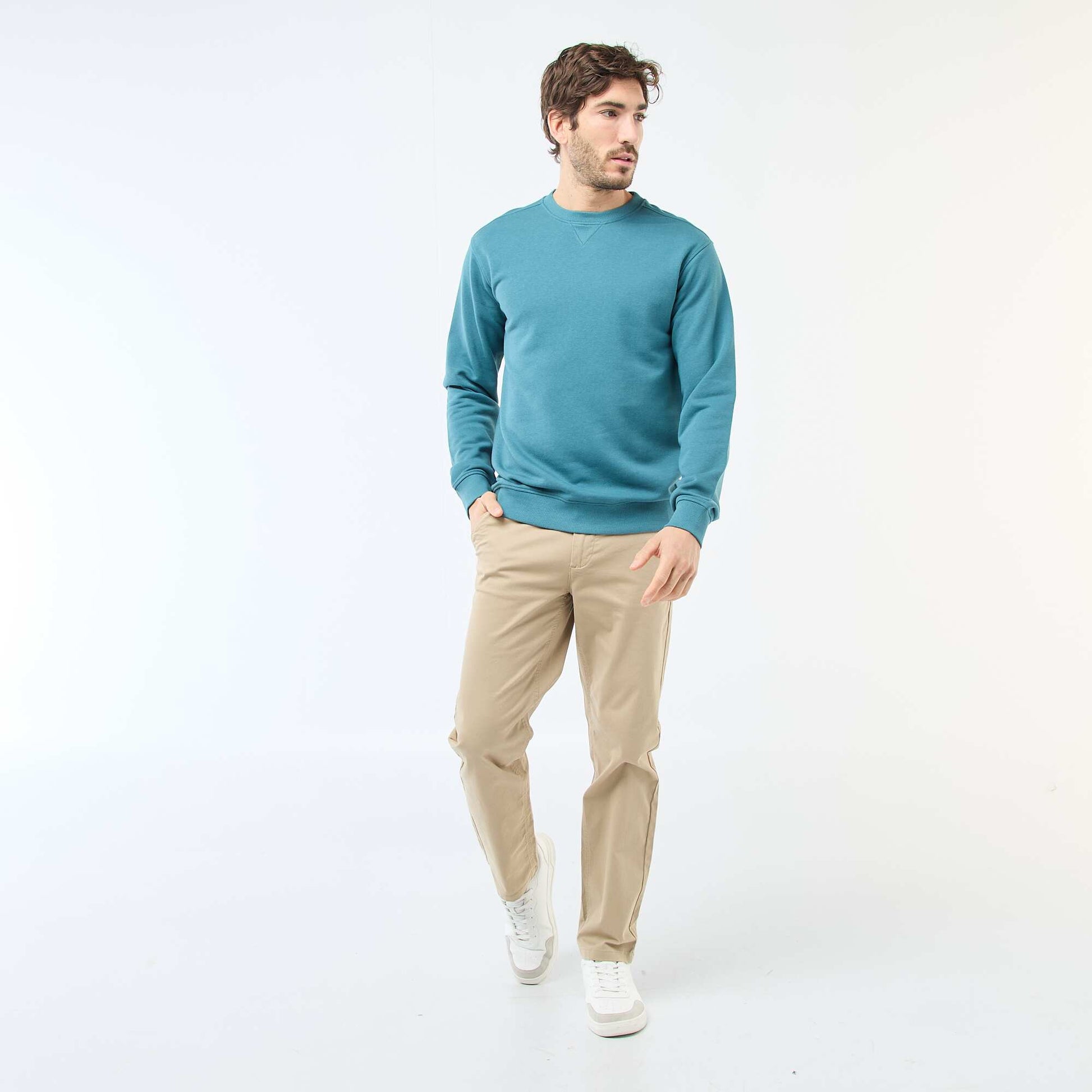 Regular Fit French Terry Sweatshirt BLUE