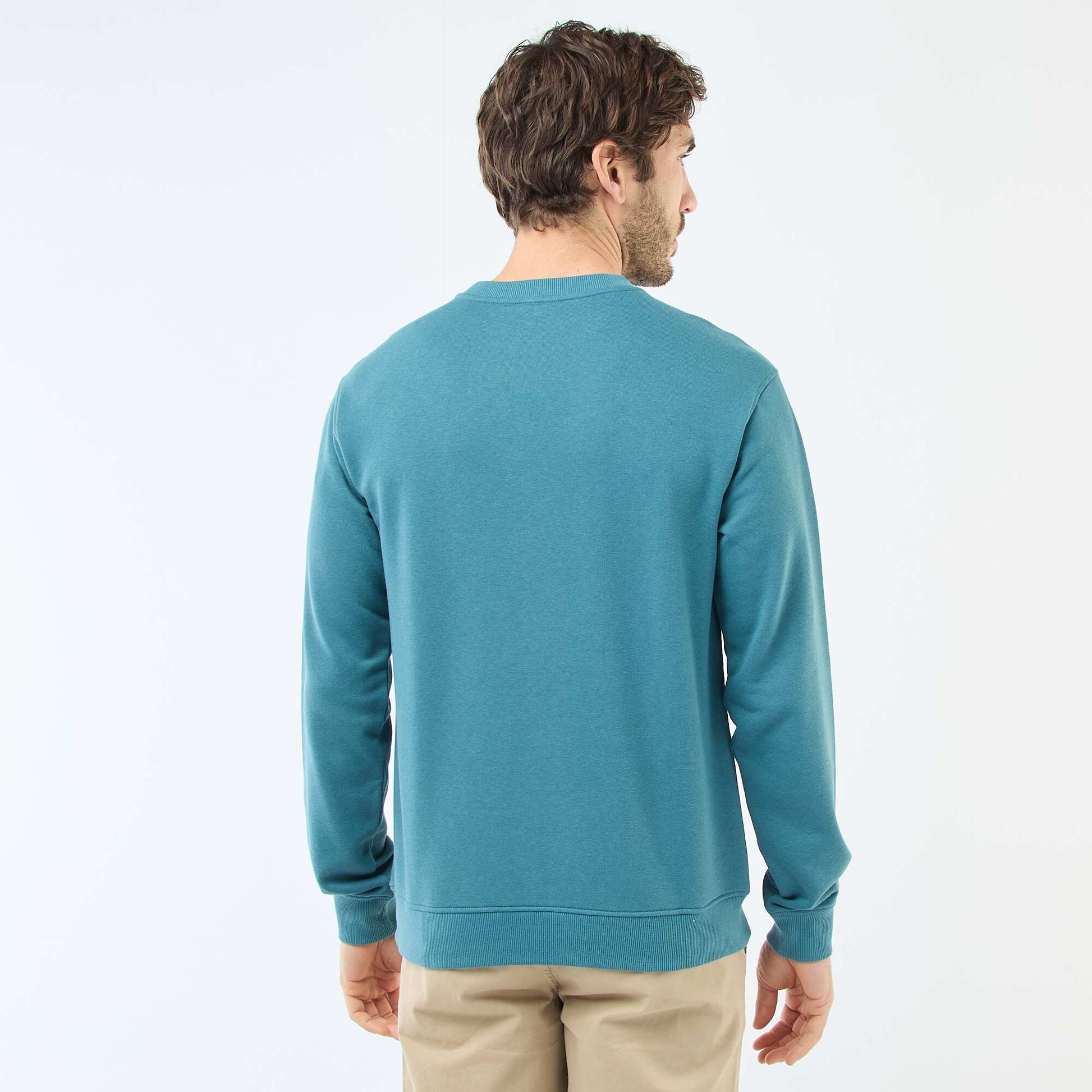 Regular Fit French Terry Sweatshirt BLUE