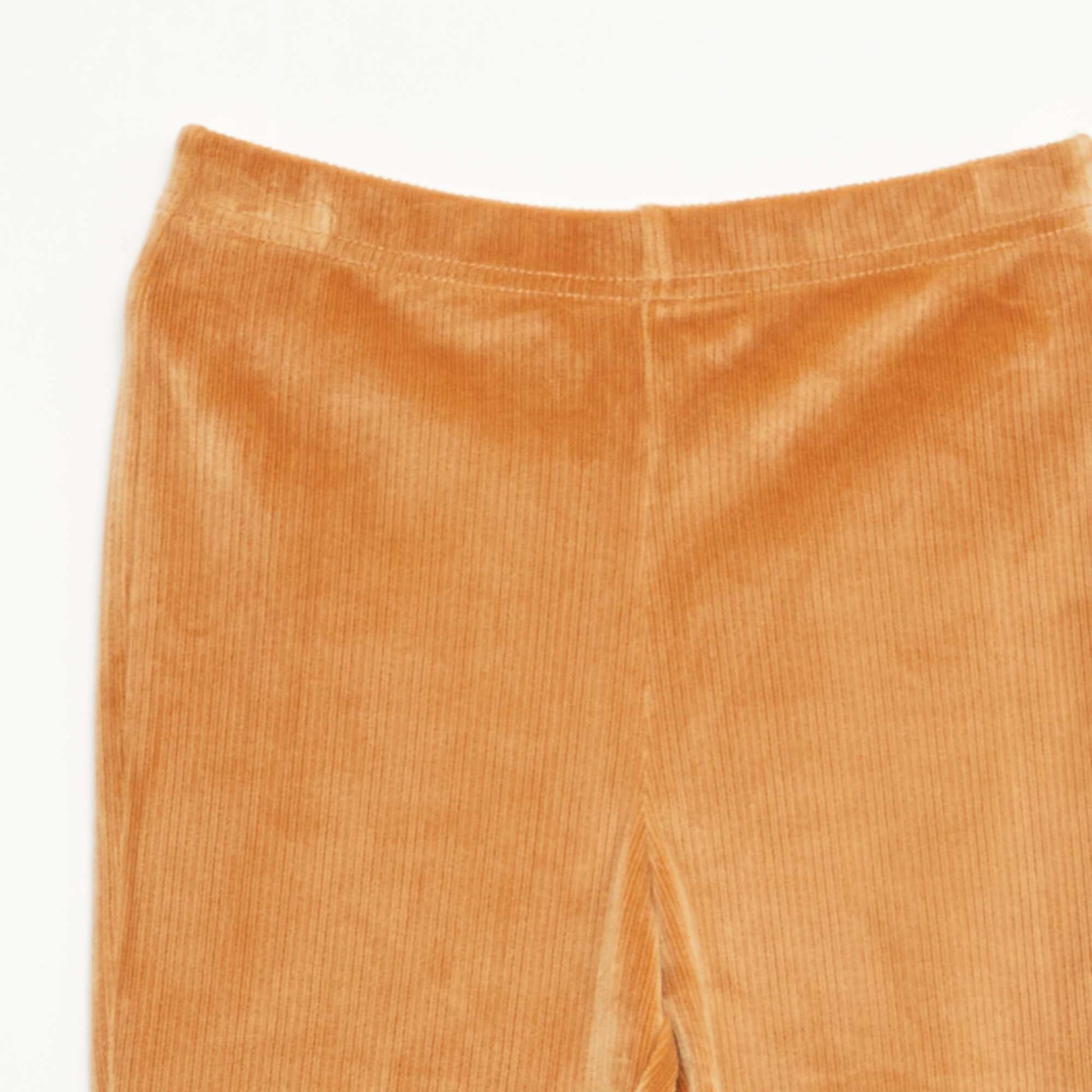 Wide Leg Corduroy Leggings BROWN