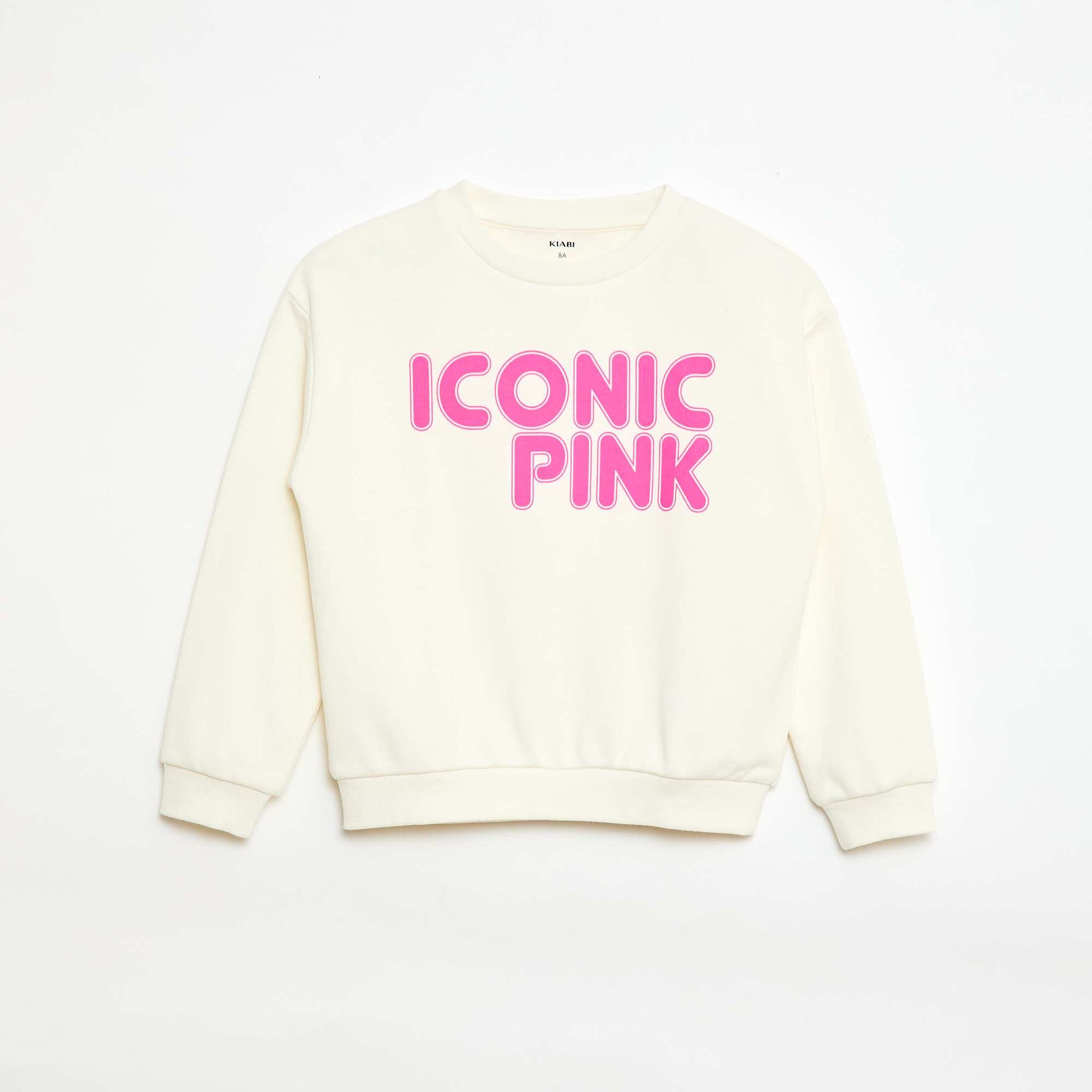 Lightweight Fleece Sweatshirt WHITE